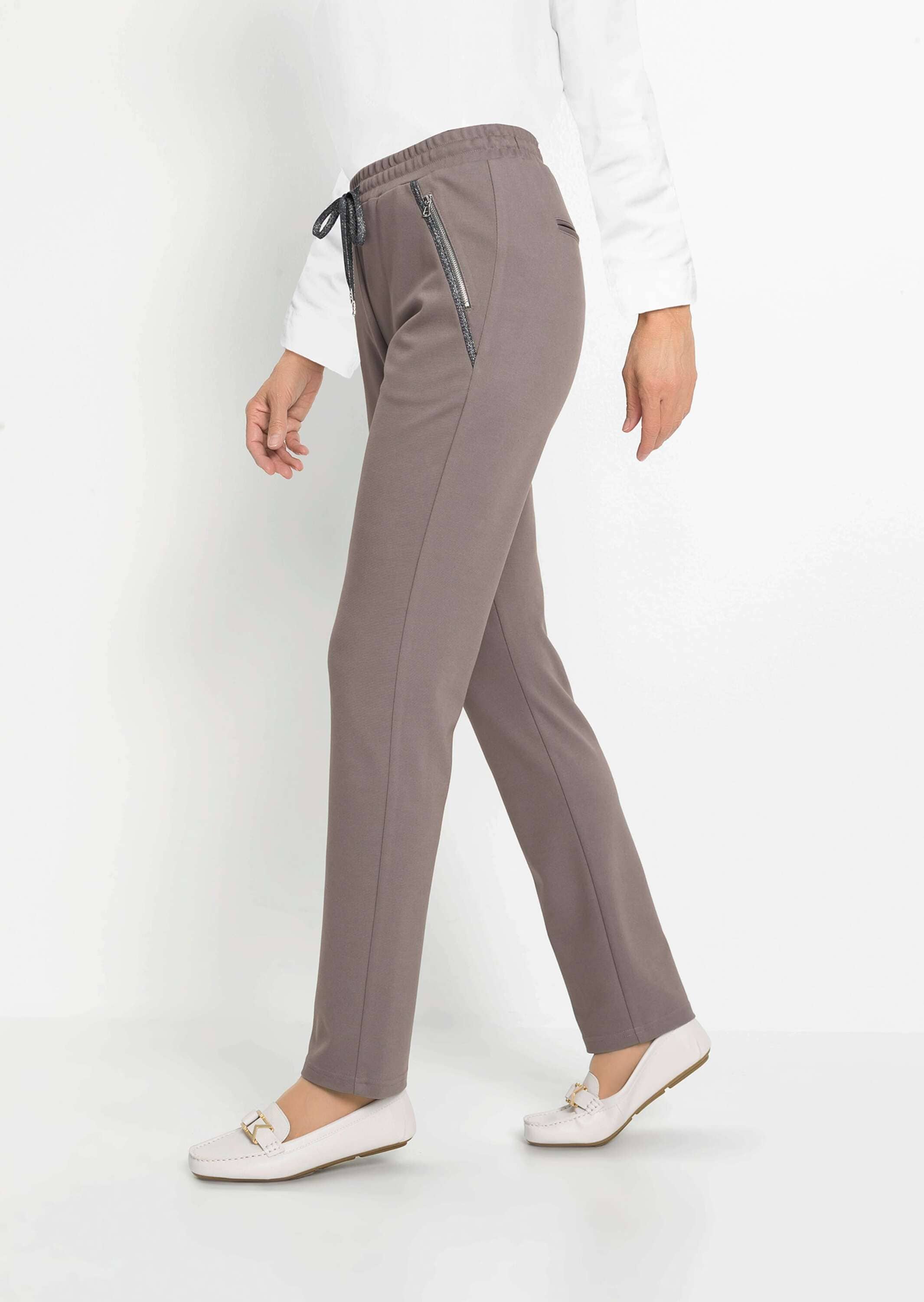 GOLDNER 2-in-1-Hose »Kurzgröße Elegante Joggpants SARA, hoher Bund«
