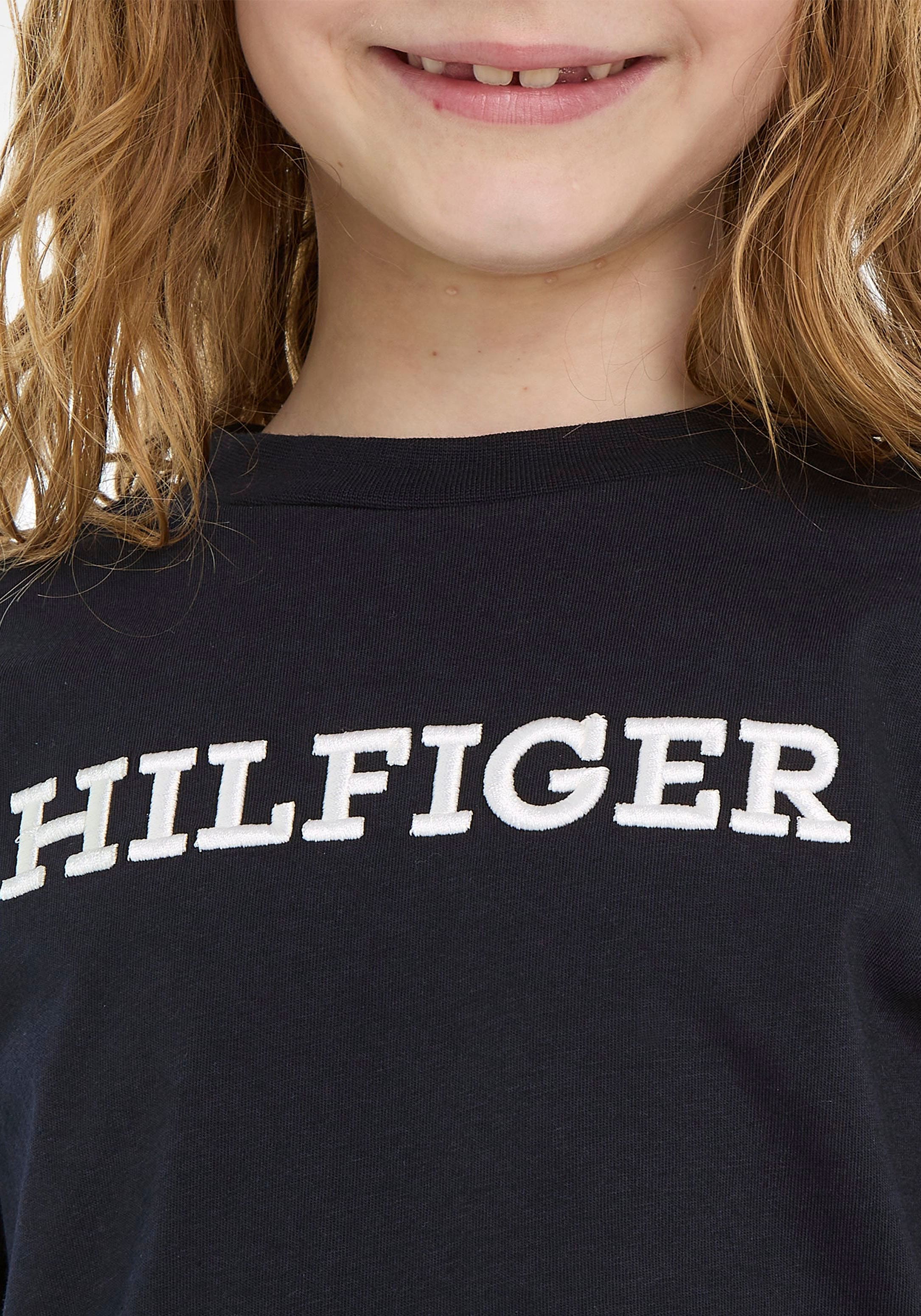 Tommy Hilfiger T-Shirt »U MONOTYPE TEE S/S«, mit großer Logo-Stickerei