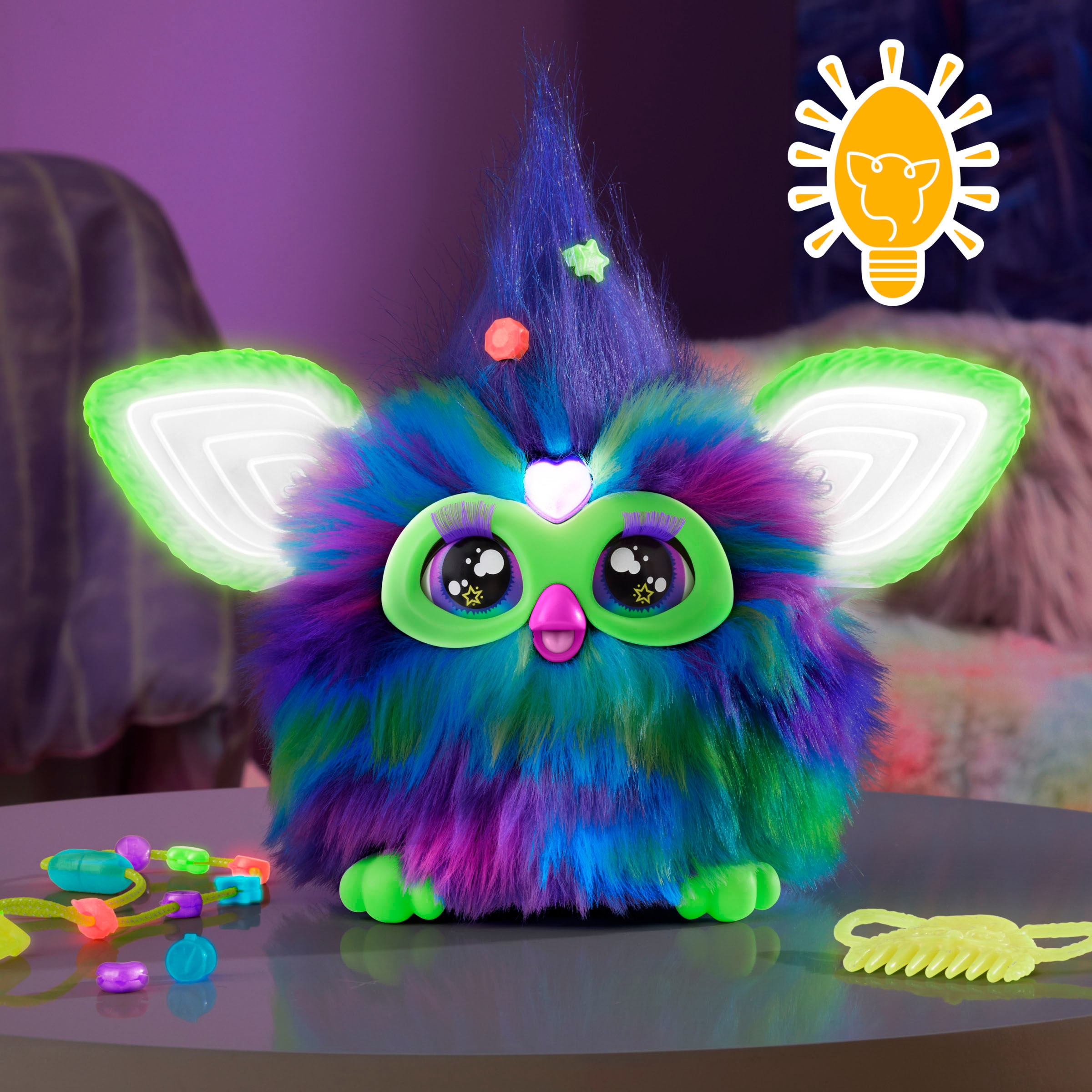 Hasbro Plüschfigur »Furby Galaxy (leuchtet im Dunkeln)«, mit Sound