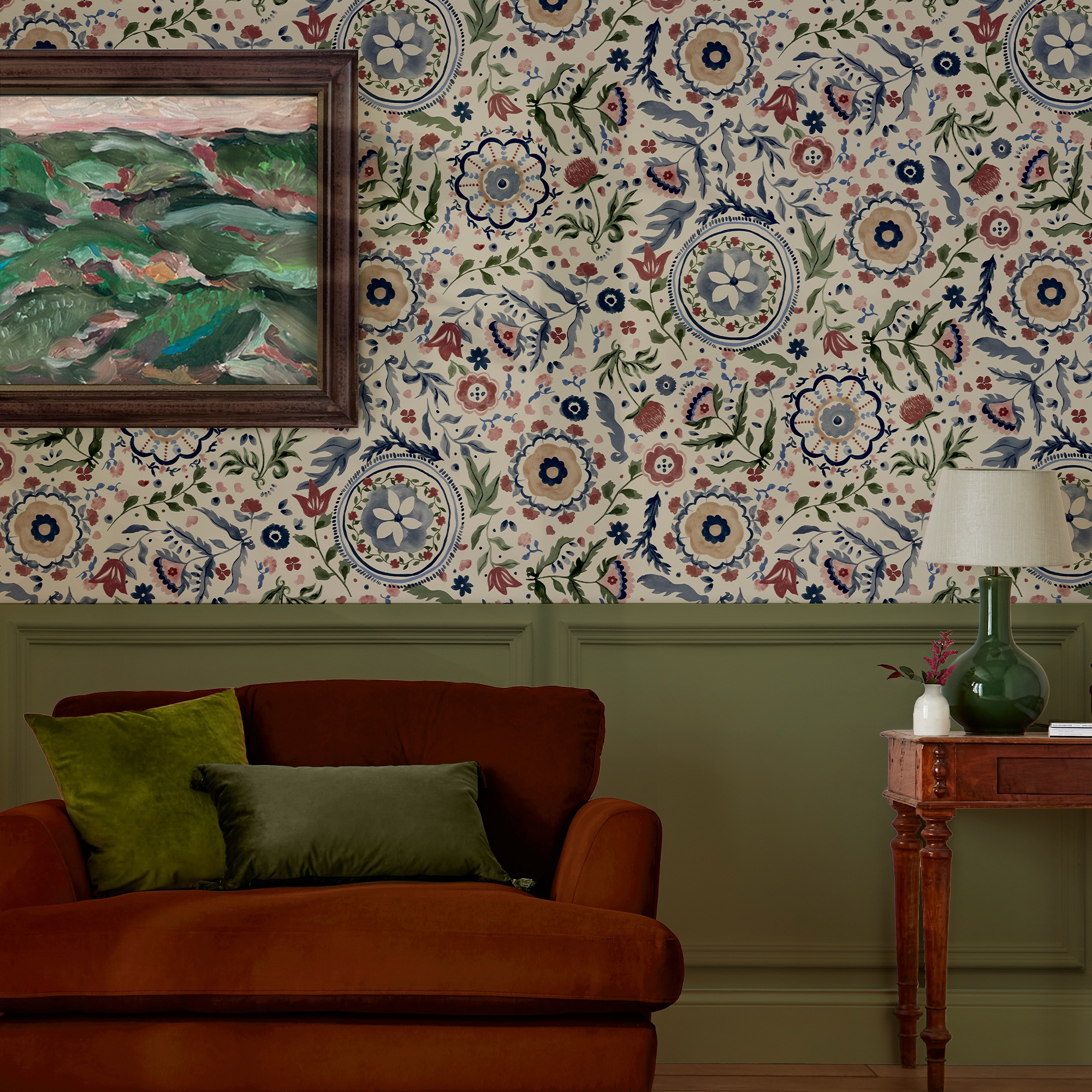 Joules Vliestapete "Festival Flowers Antique" geblümt glatt Design Tapeten