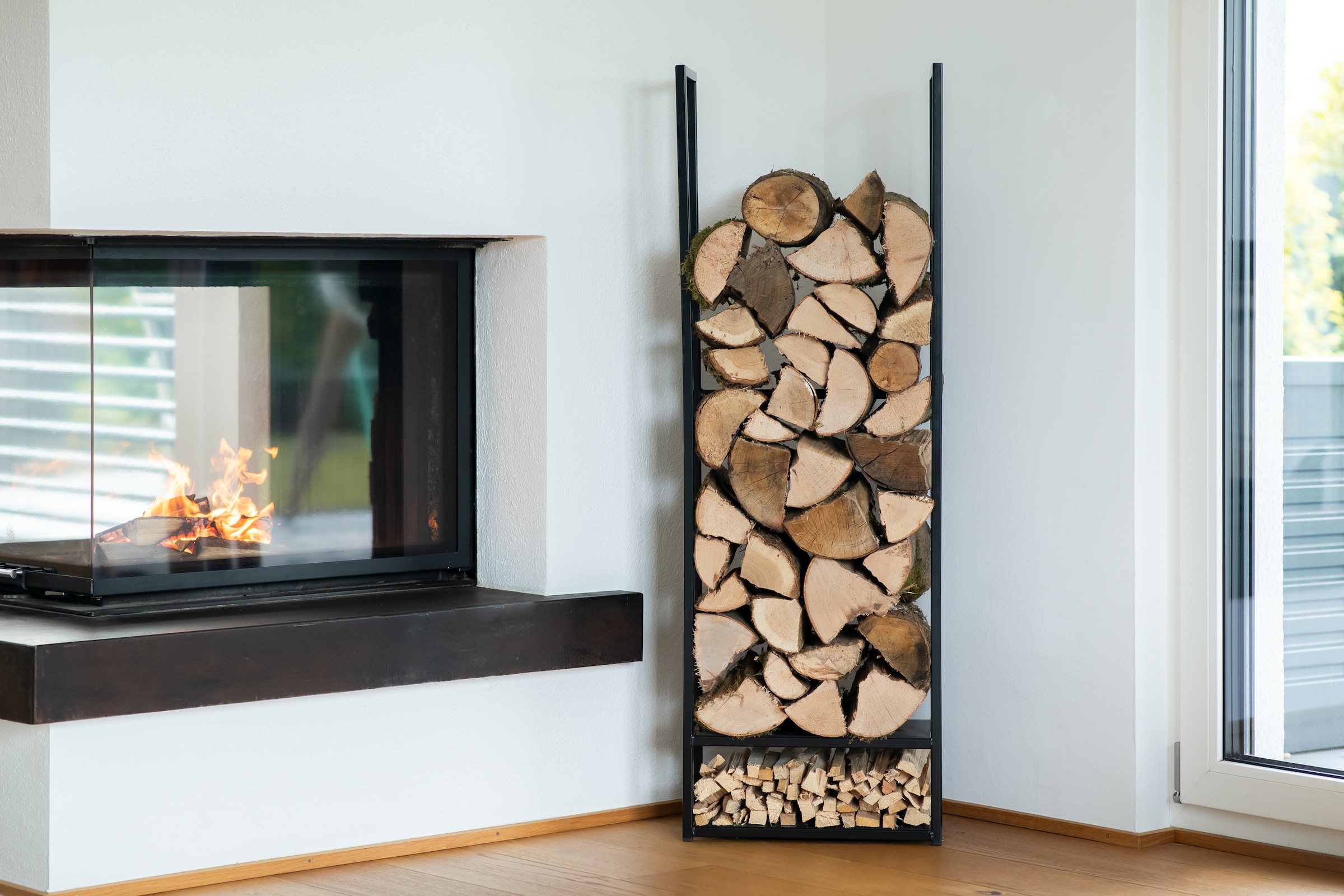 WESTMANN Kaminholzregal »Porthos«, schwarz, BxTxH: 40x20x120cm