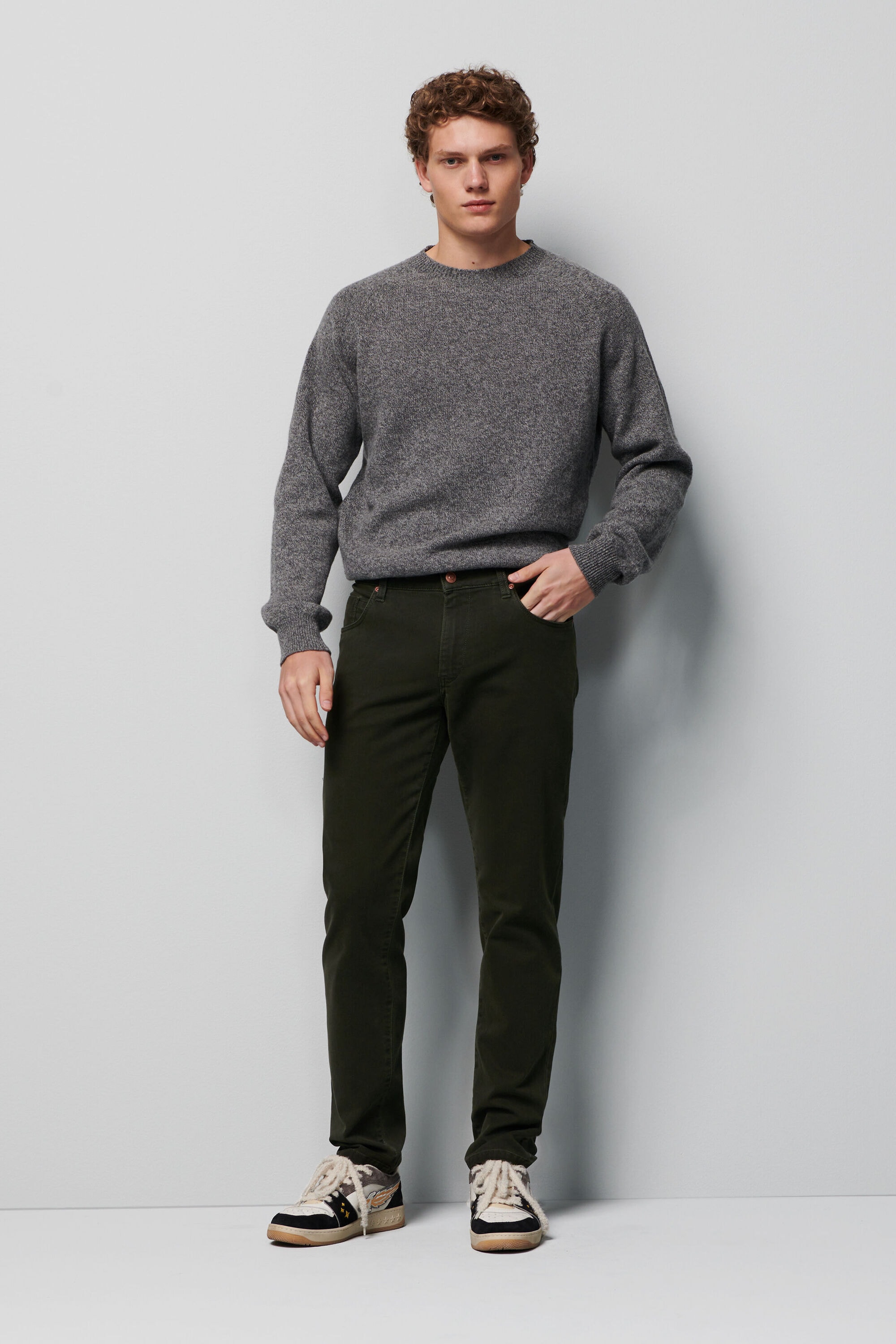 MEYER Chinos »Five-Pocket-Hose«, im unifarbenen Design