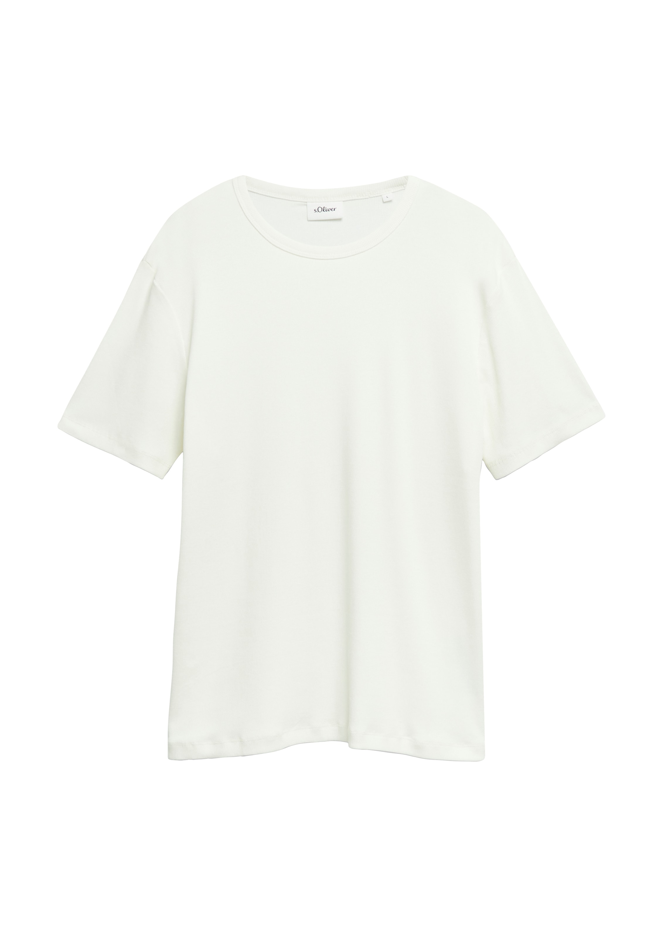 s.Oliver Kurzarmshirt Sommershirt mit Stretch  / unifarben