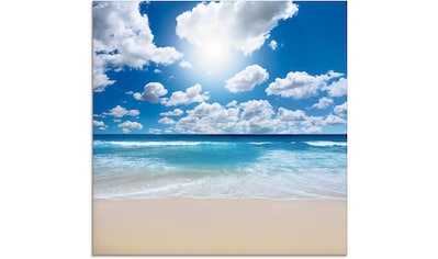 Artland Glasbild »Großartige Strandlandschaft«, Strand, (1 St.) kaufen