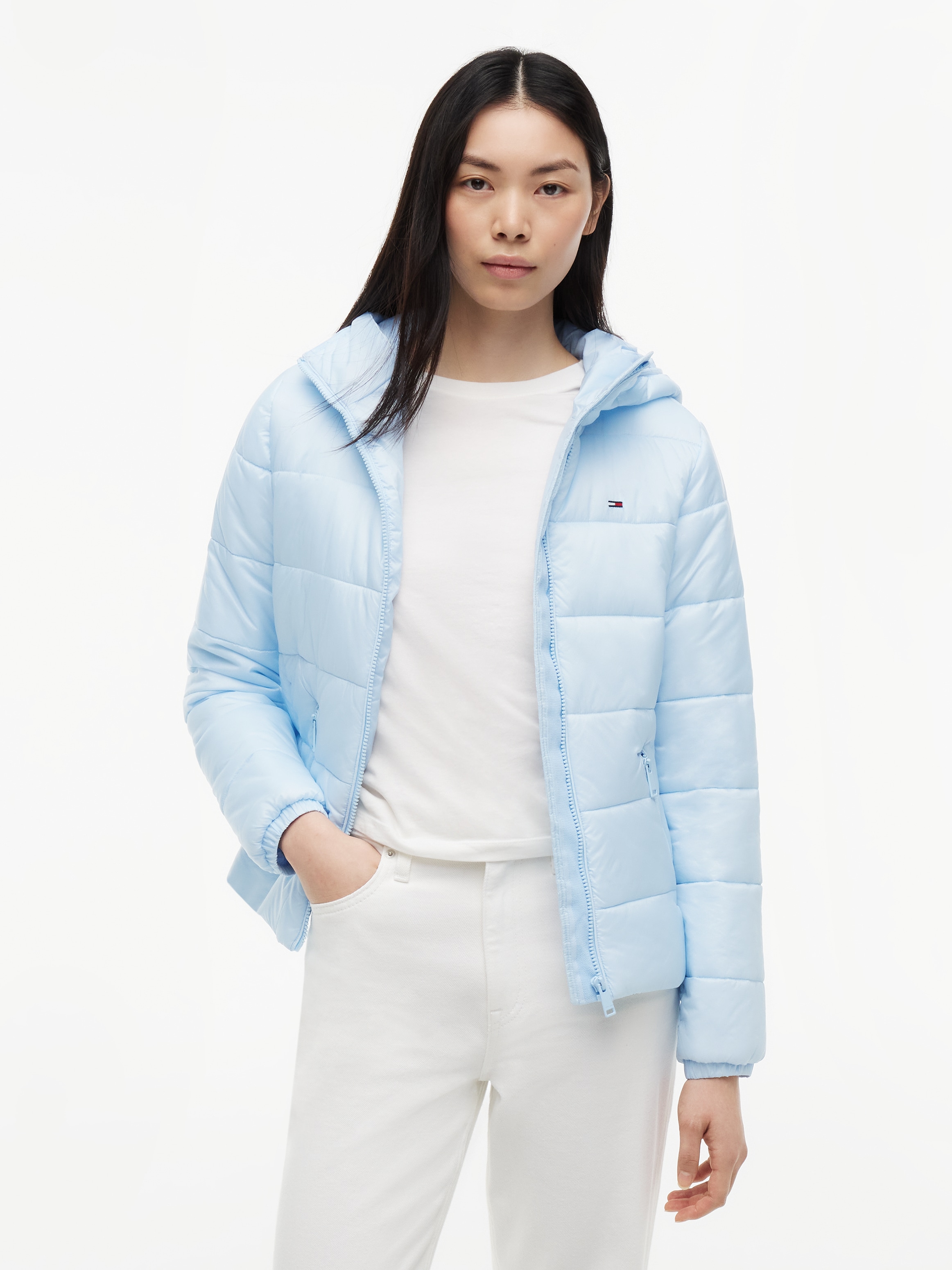 Tommy Jeans "TJW SLIM LW HOODED PADDED JACKET" mit Kapuze Steppware, slim fit, mit Kapuze