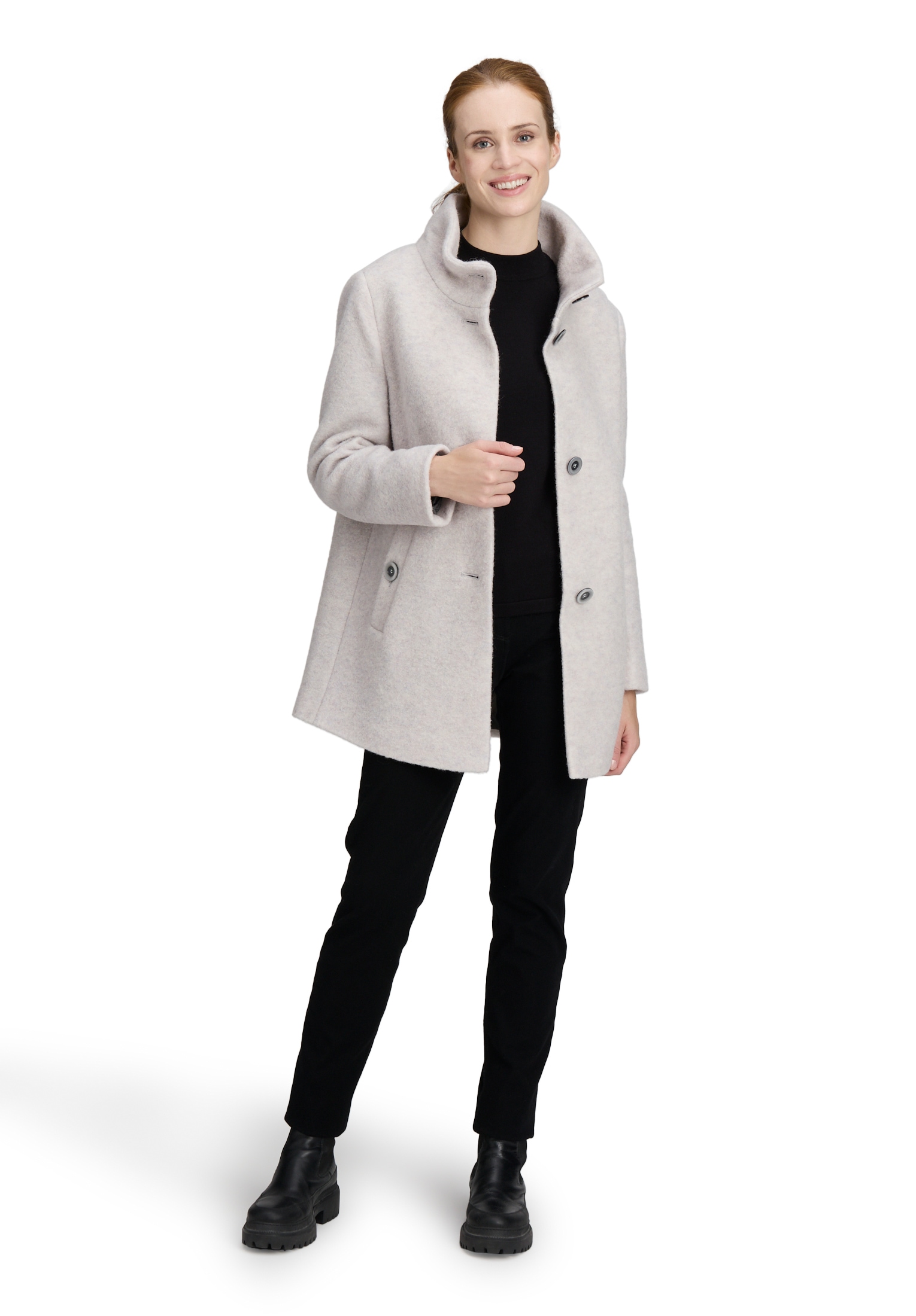 Betty Barclay Wolljacke »Betty Barclay Damen Wollmantel mit hohem Kragen«