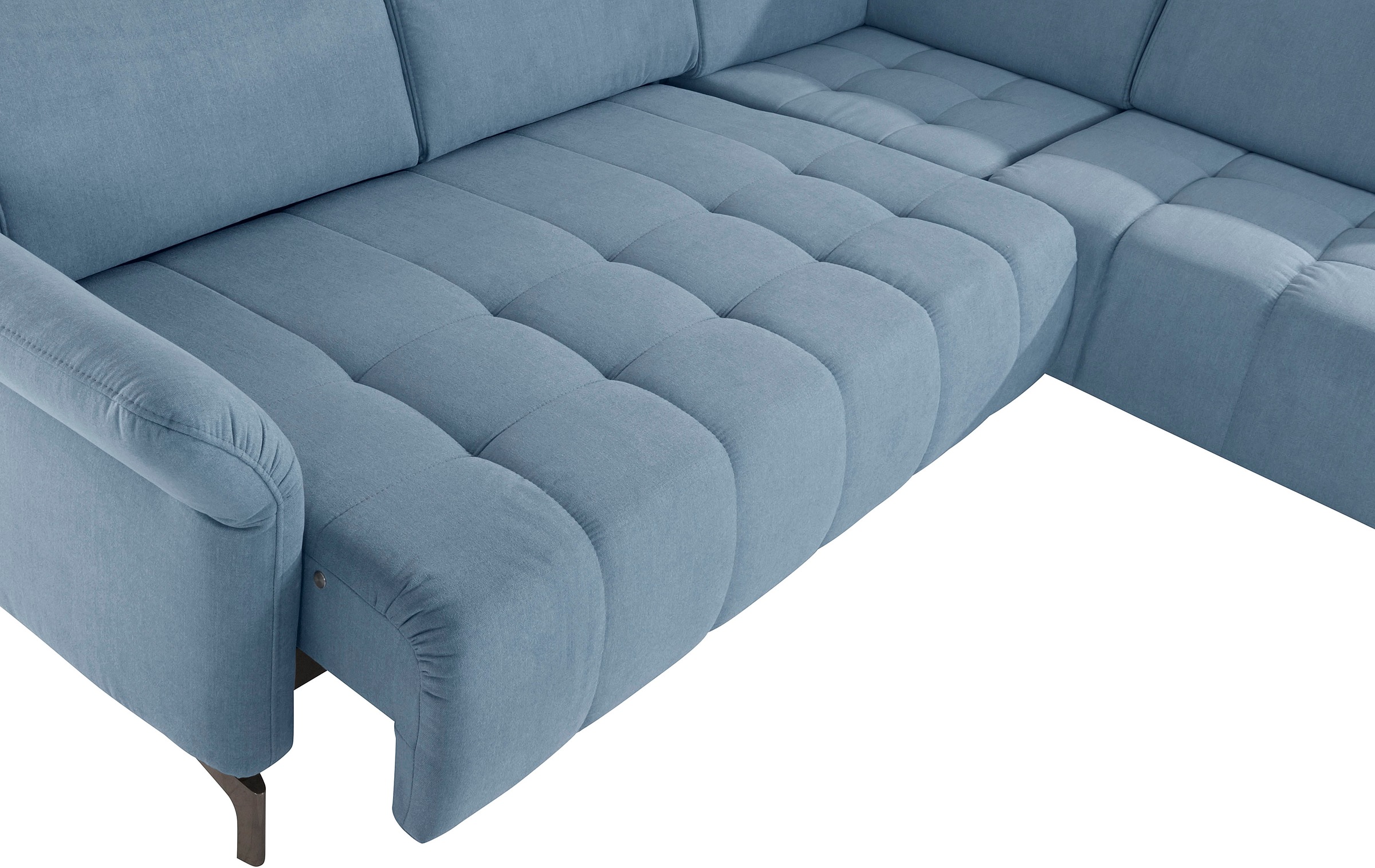 INOSIGN Ecksofa »Fresh L-Form«, Federkern, wahlweise Kopfteilverstellung und motorischer Vorziehsitz