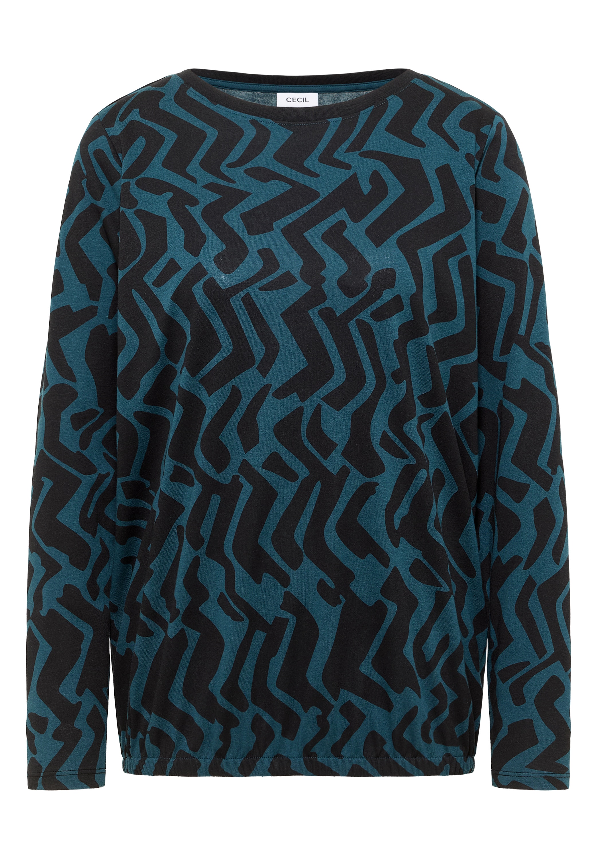 Cecil Langarmshirt mit grafischem Muster