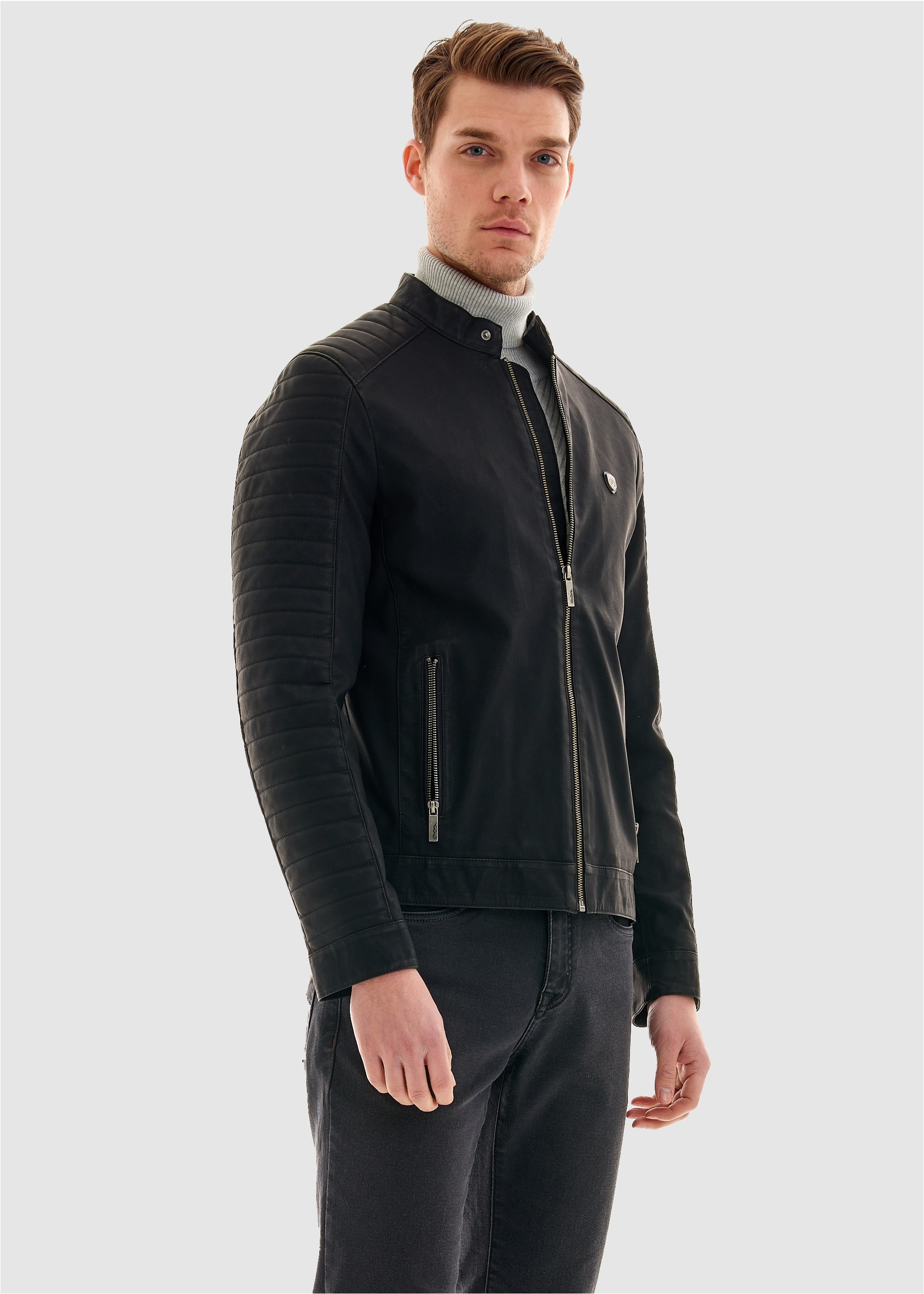 Pierre Cardin Lederimitatjacke, in tollem Leder-Look