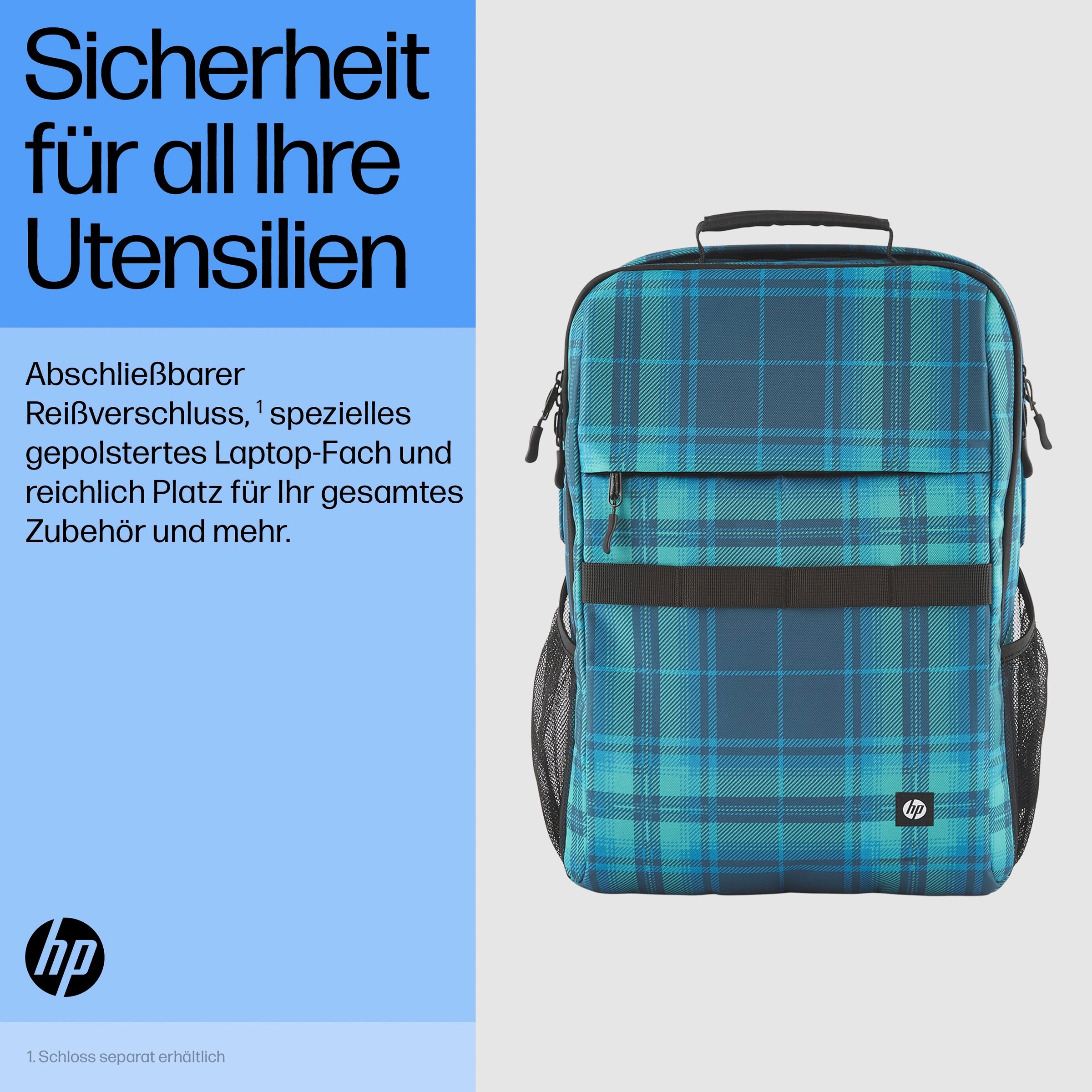 Notebook-Rucksack »Campus XL Tartan plaid«