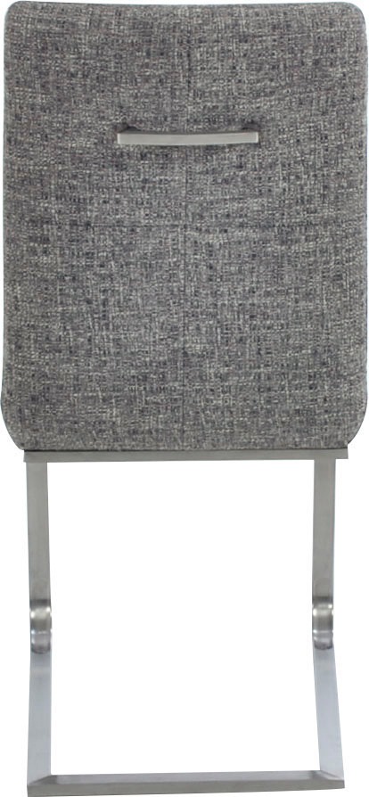 K+W Komfort & Wohnen Freischwinger »Giacomo II«, (Set), 2 St., Microfaser 785, mit Metallgriff am Rücken, Sitz und Rücken gesteppt in Materialmix