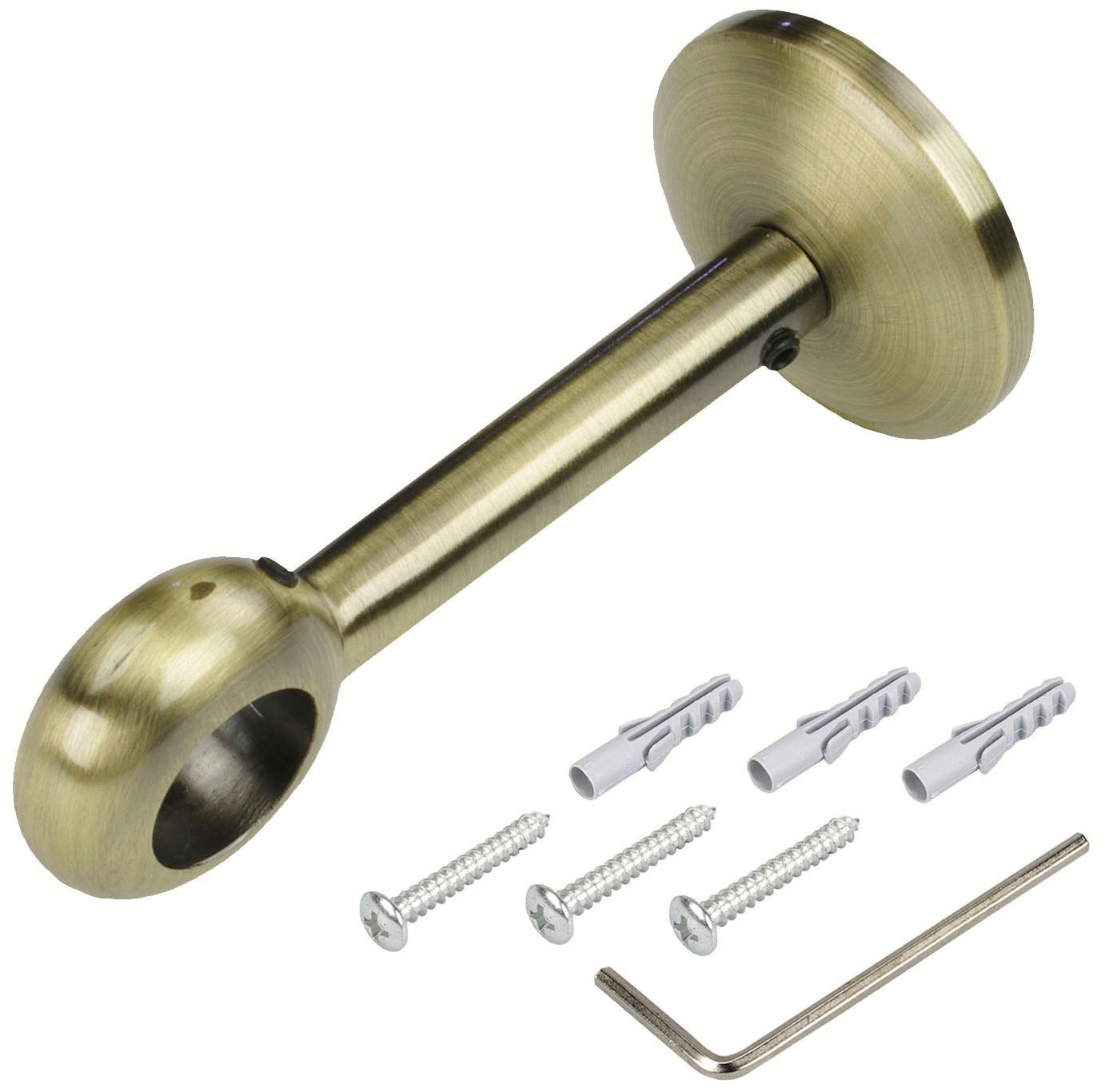 Liedeco Gardinenstangenhalter "Träger, Wandhalter 1-läufig "Esperanca" für günstig online kaufen