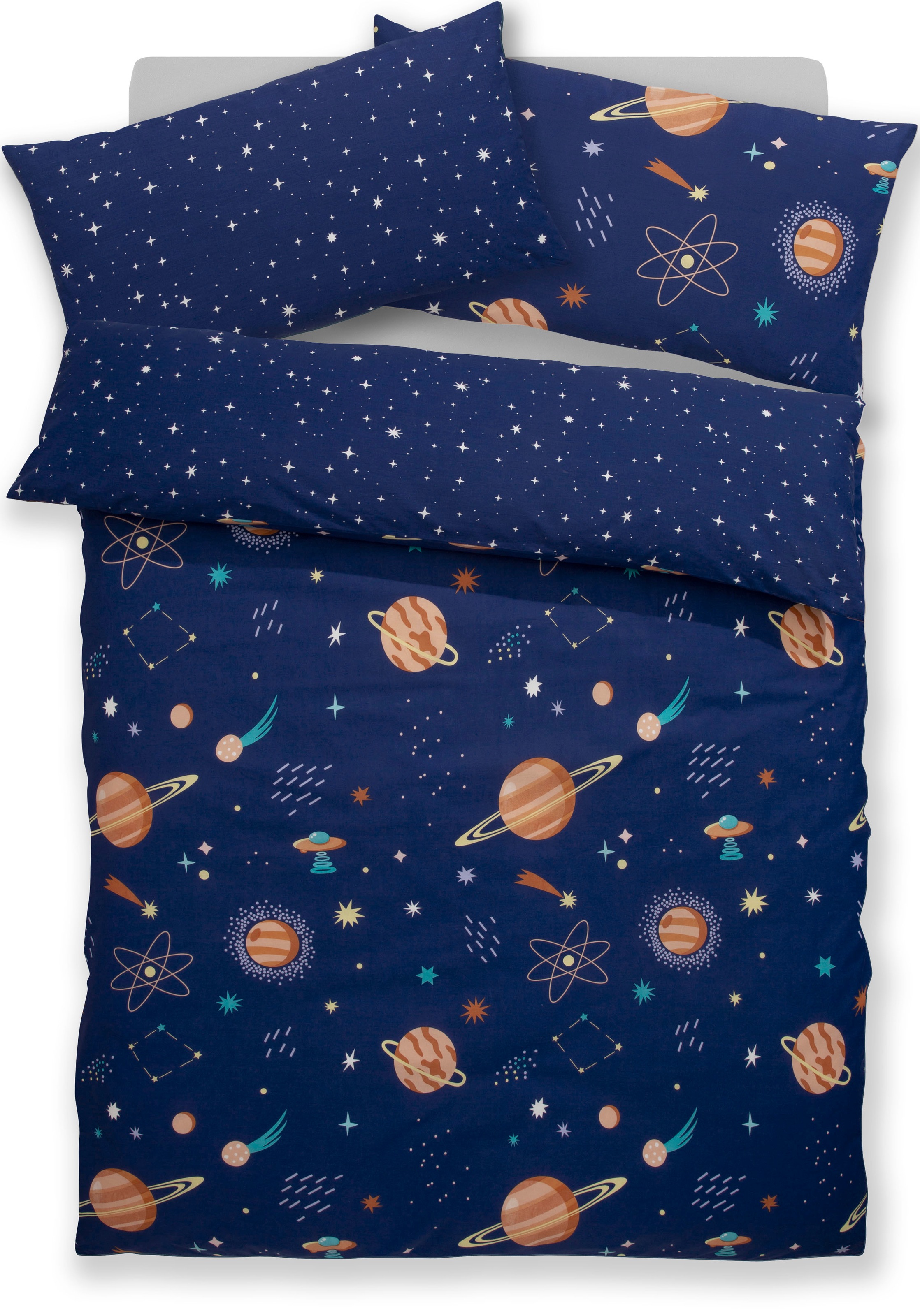 Lüttenhütt Kinderbettwäsche "CUDDLEE" 2 tlg. in vielen Designs: Dino,Einhor günstig online kaufen