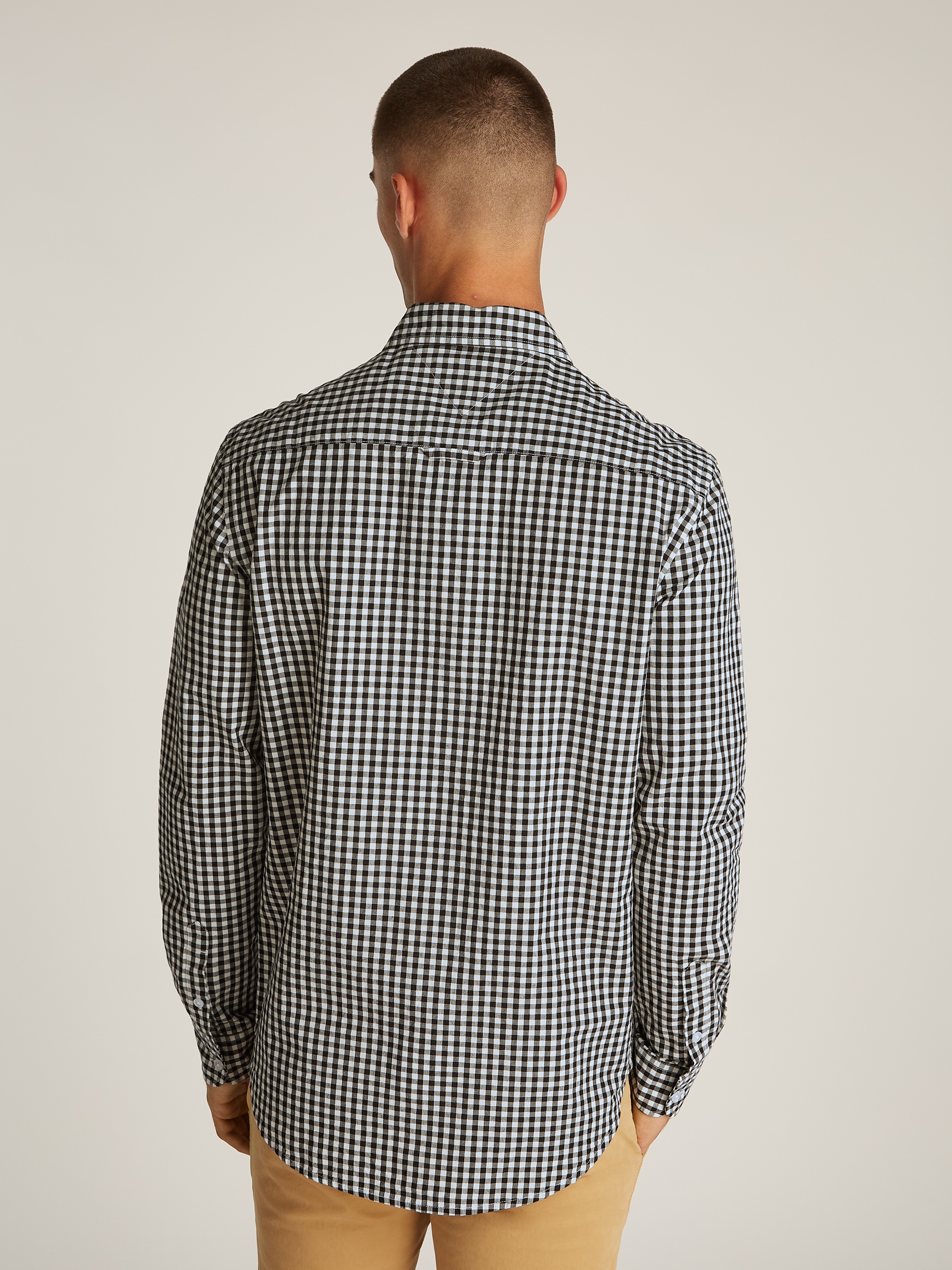 Tommy Jeans Karohemd "TJM POPLIN CHECK SHIRT", mit Karomuster günstig online kaufen