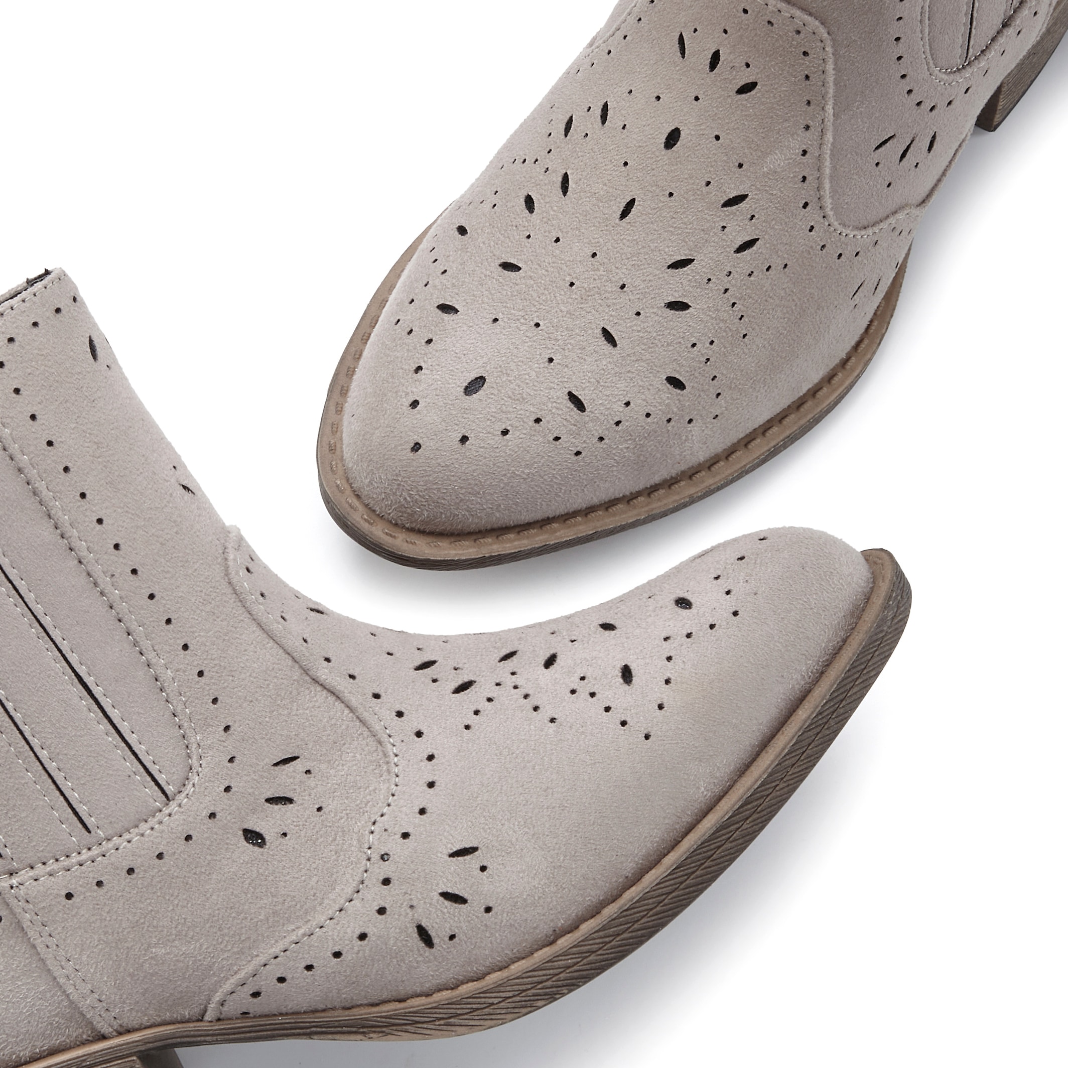 LASCANA Stiefelette »Stiefel, Boots, Westernstiefelette, Cowboy Boots,«, mit Cut-Outs VEGAN