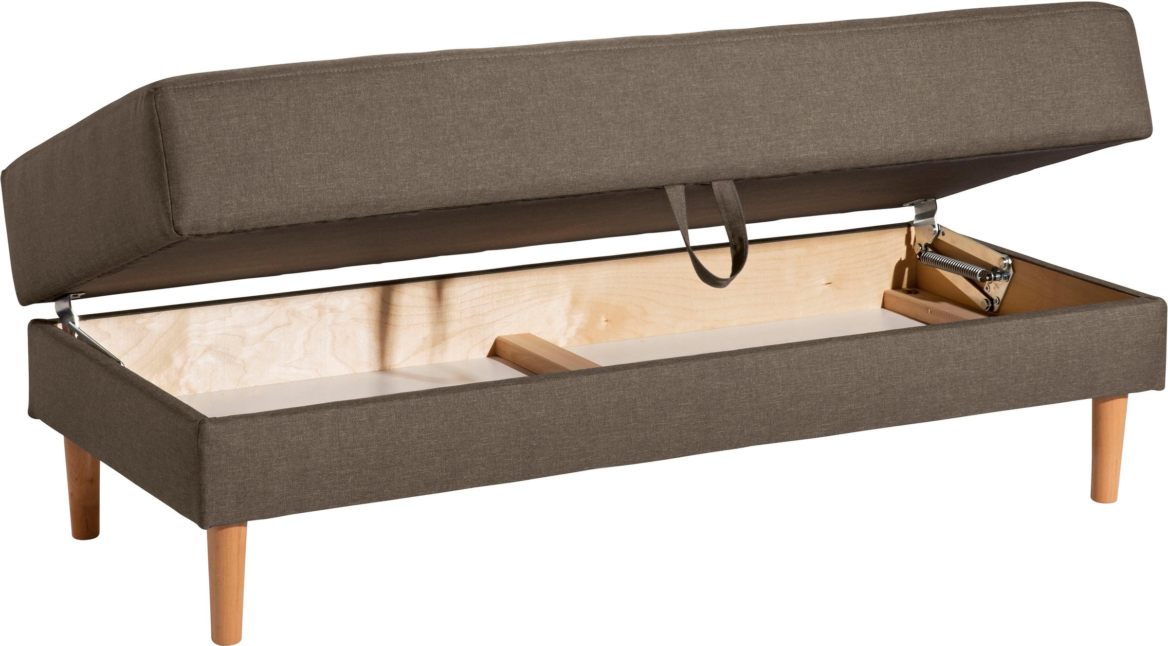 Max Winzer® Ecksofa »Just Chill«, Schlafsofa mit Recamiere, Rückenverstellung, inklusive Stauraumhocker