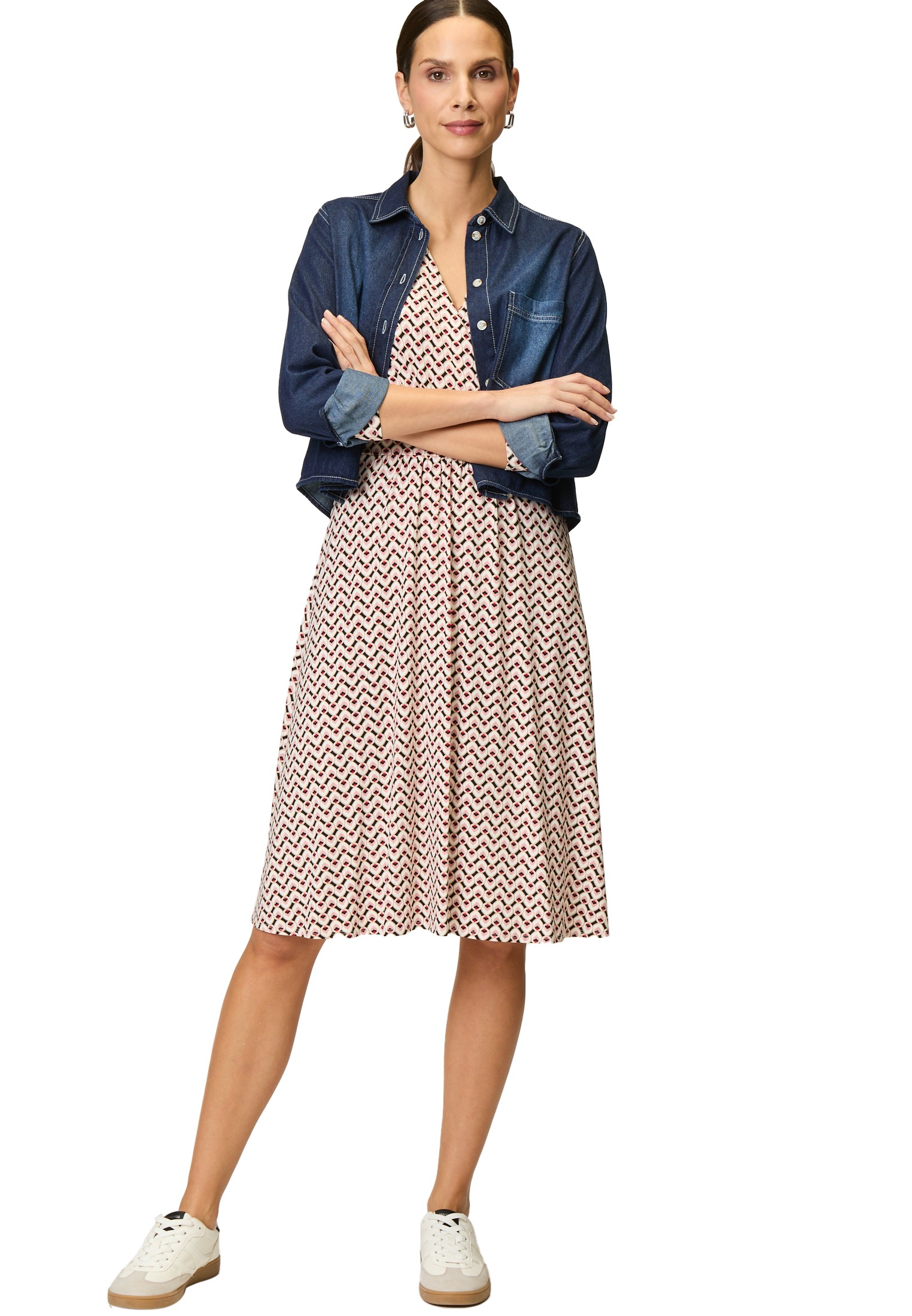 Zero Jerseykleid »zero Jerseykleid mit grafischem Print«, Wickeldesign