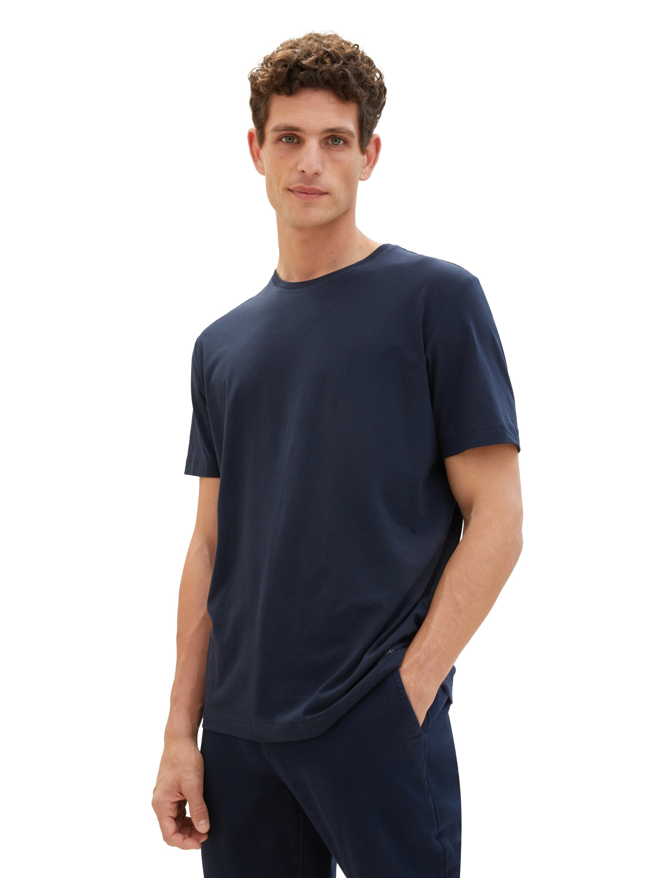TOM TAILOR Kurzarmshirt, (Packung, 2 tlg.), mit Logo-Print