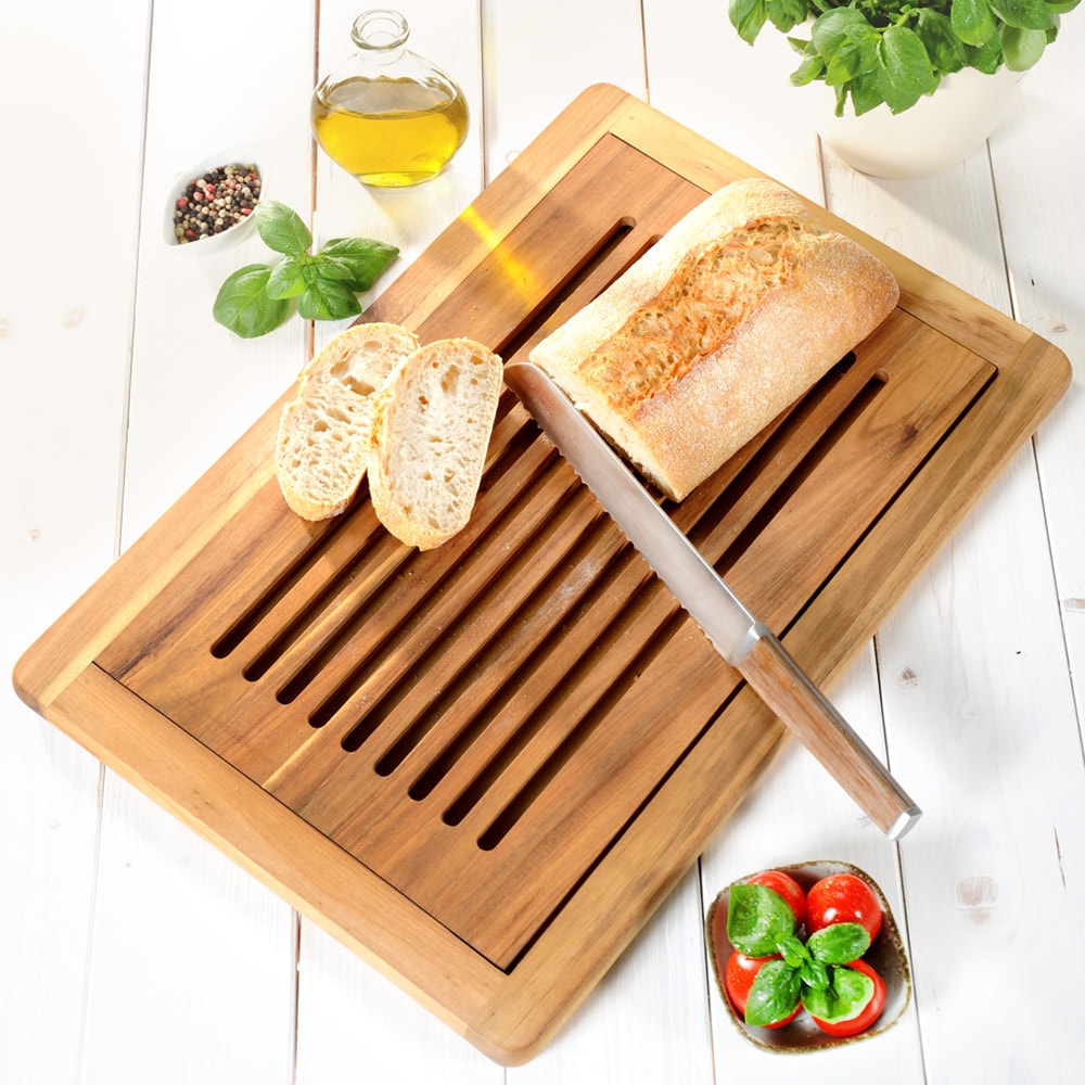 KESPER® Schneidebrett »Profi« für Brot, abnehmbares Schneidrost