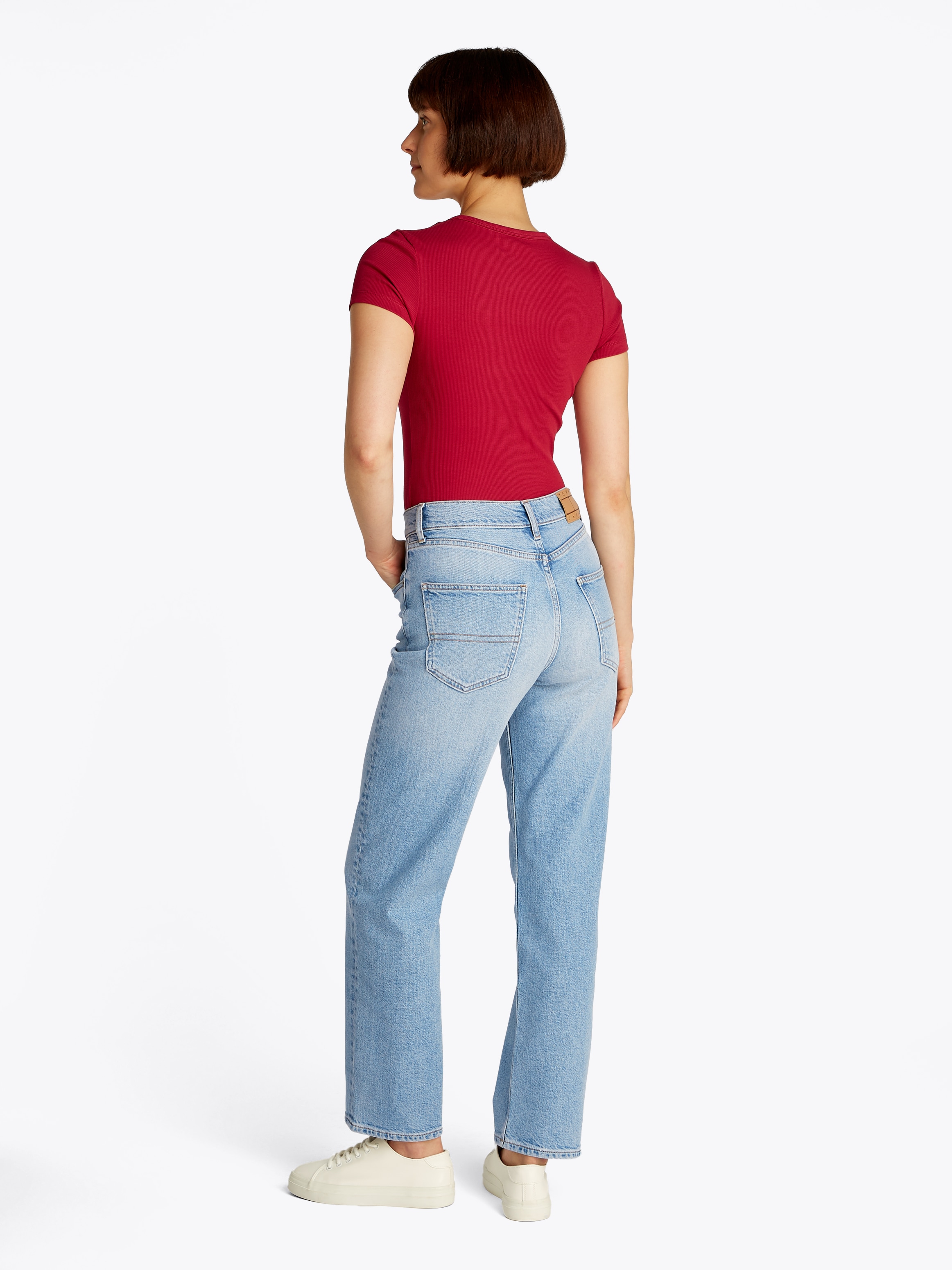 Tommy Jeans Straight-Jeans »Layla High Rise Slim Straight«, in Knöchellänge