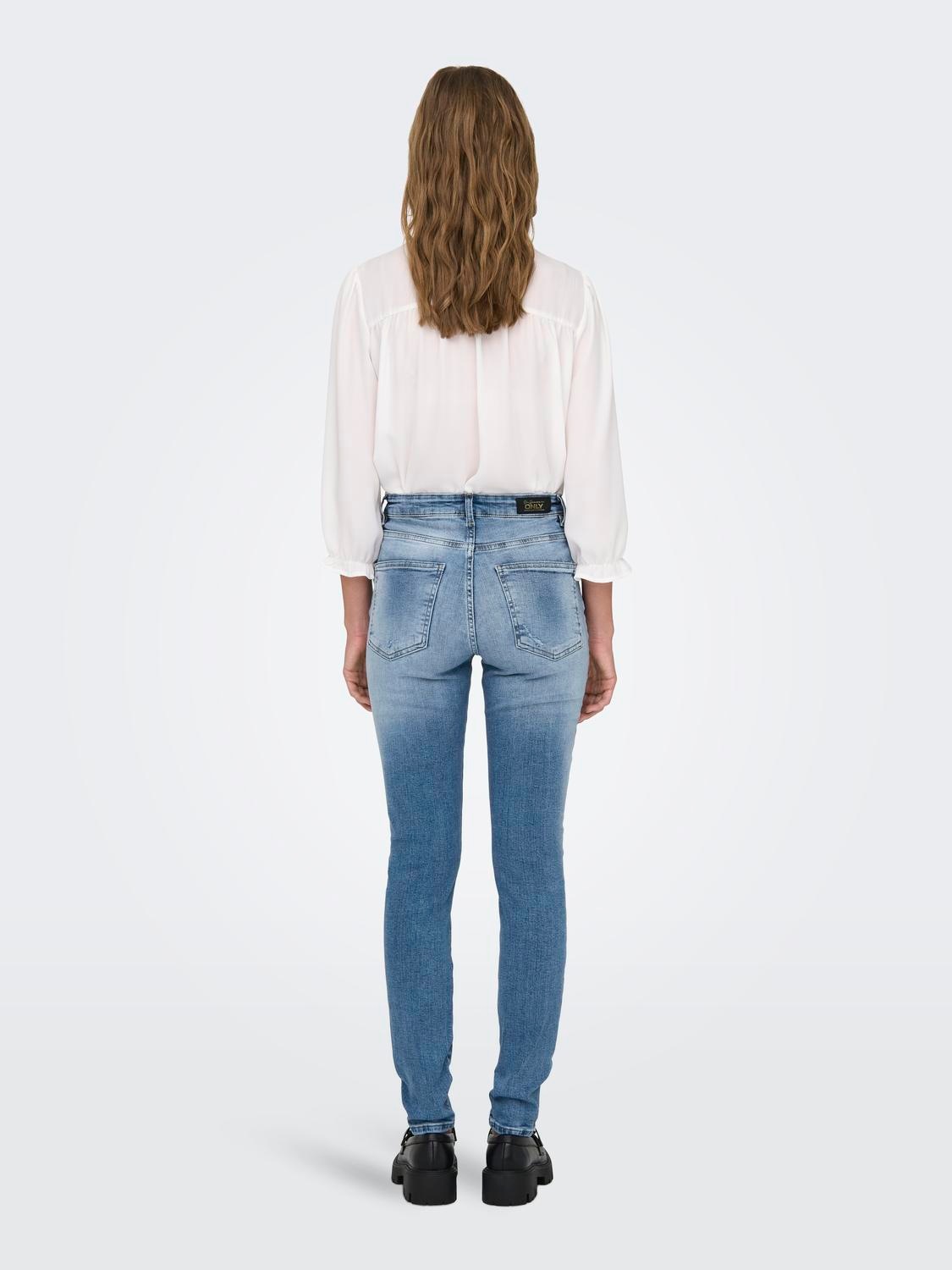 ONLY Skinny-fit-Jeans »ONLFOREVER ICON HW SK LAK DNM GEN476NOOS«, mit Destroyed Effekt