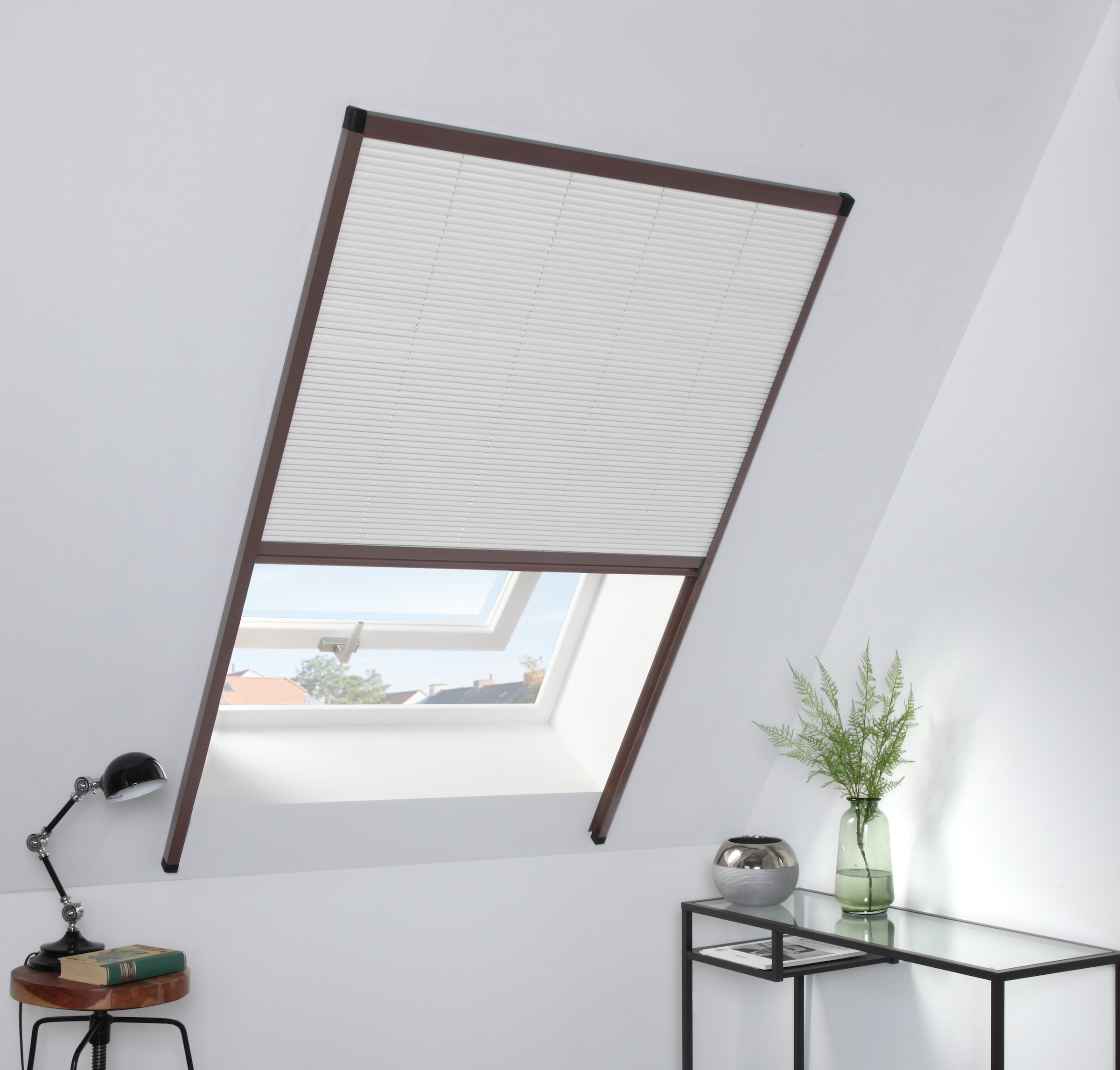 hecht international Dachfensterplissee, blickdicht, Lichtschutz, BxH: 110x160 cm