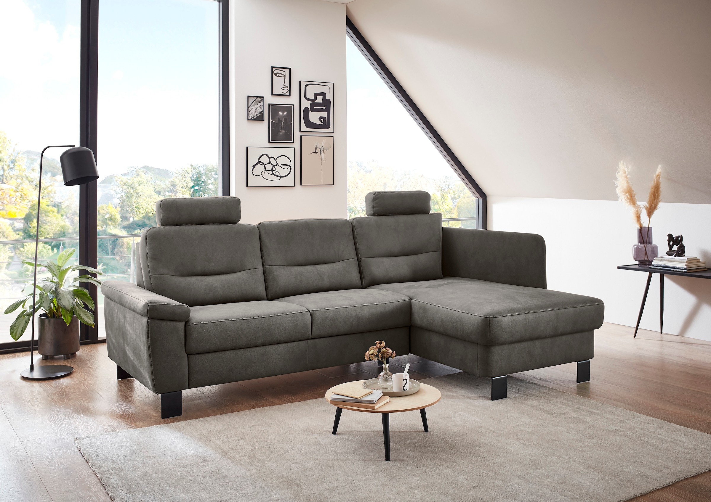 Die PlanBar Ecksofa "PP-PF23172 L-Form, Breite 244 cm" Eckgarnitur mit beso günstig online kaufen