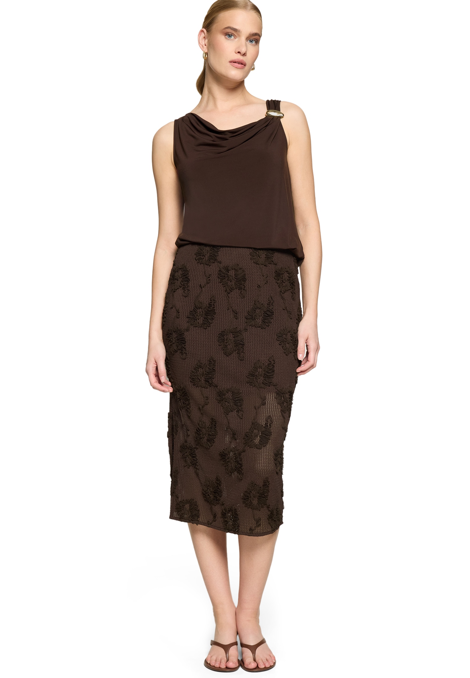 Zero Midirock »Damen mit elastischem Bund« Material