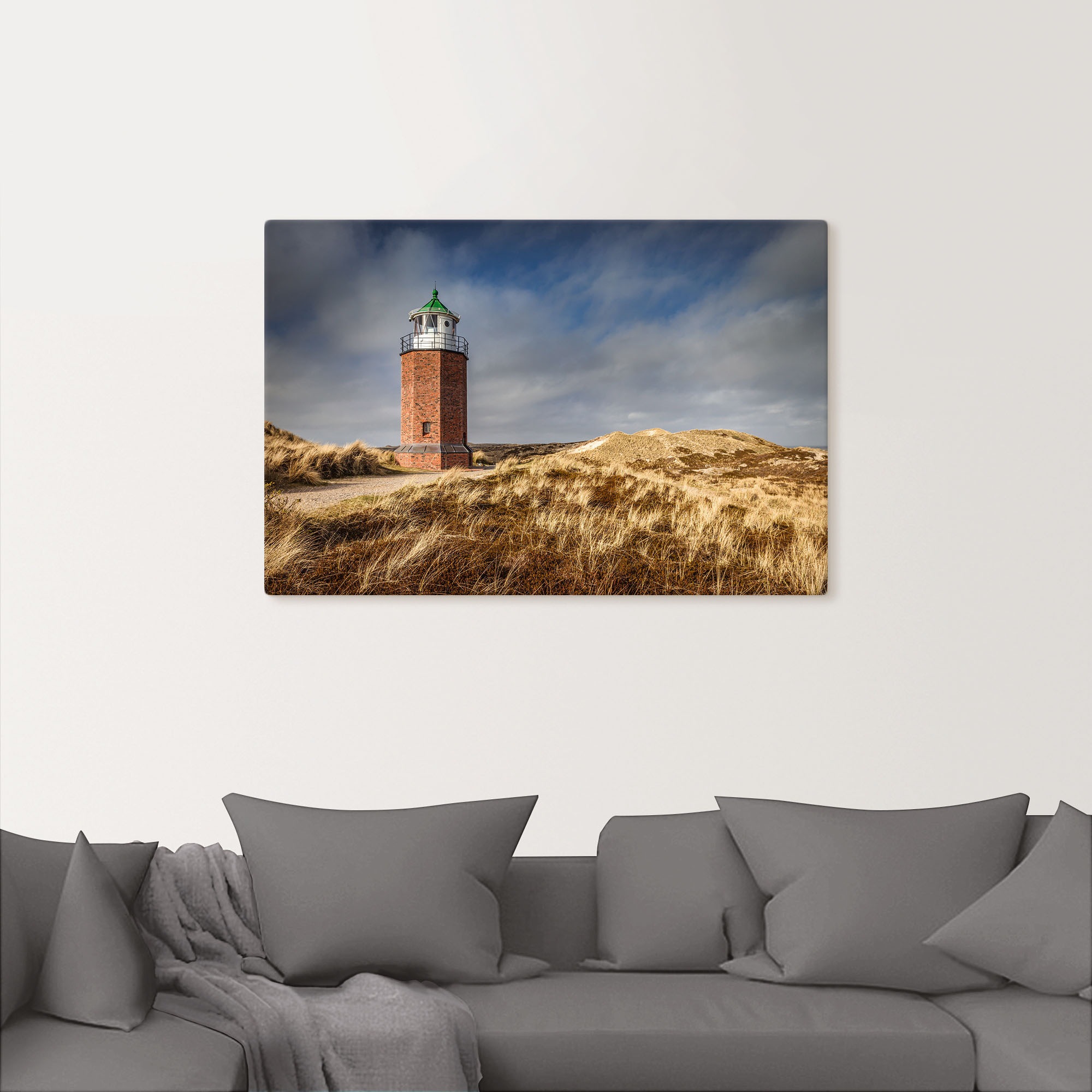 Artland Wandfolie »Leuchtturm Rotes Kliff in Kampen, Sylt«, Gebäude, (1 St.), selbstklebend