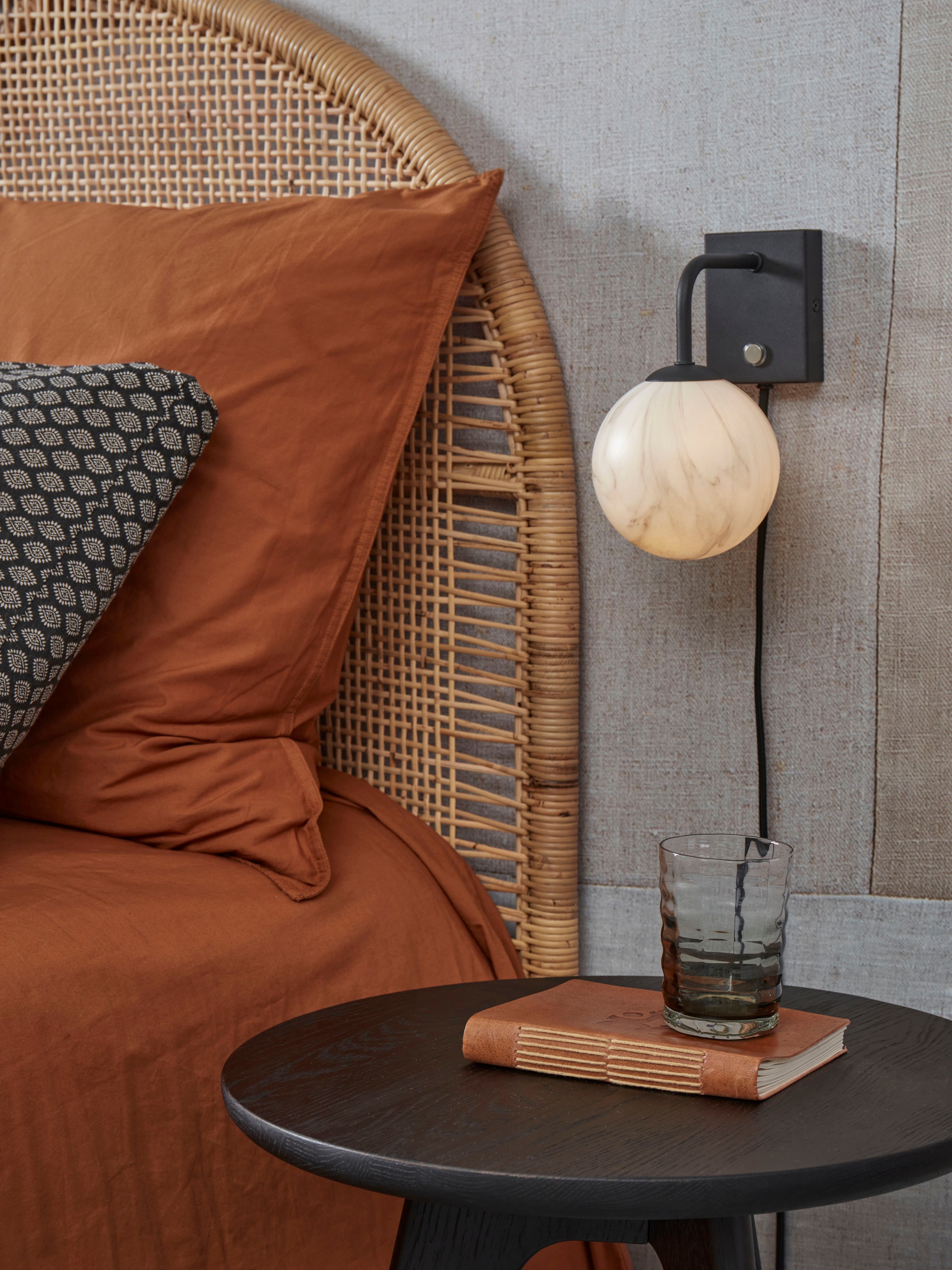 it's About RoMi Wandleuchte »CARRARA«, 1 flammig, Leuchtmittel G9 | LED wechselbar, Marmor Look