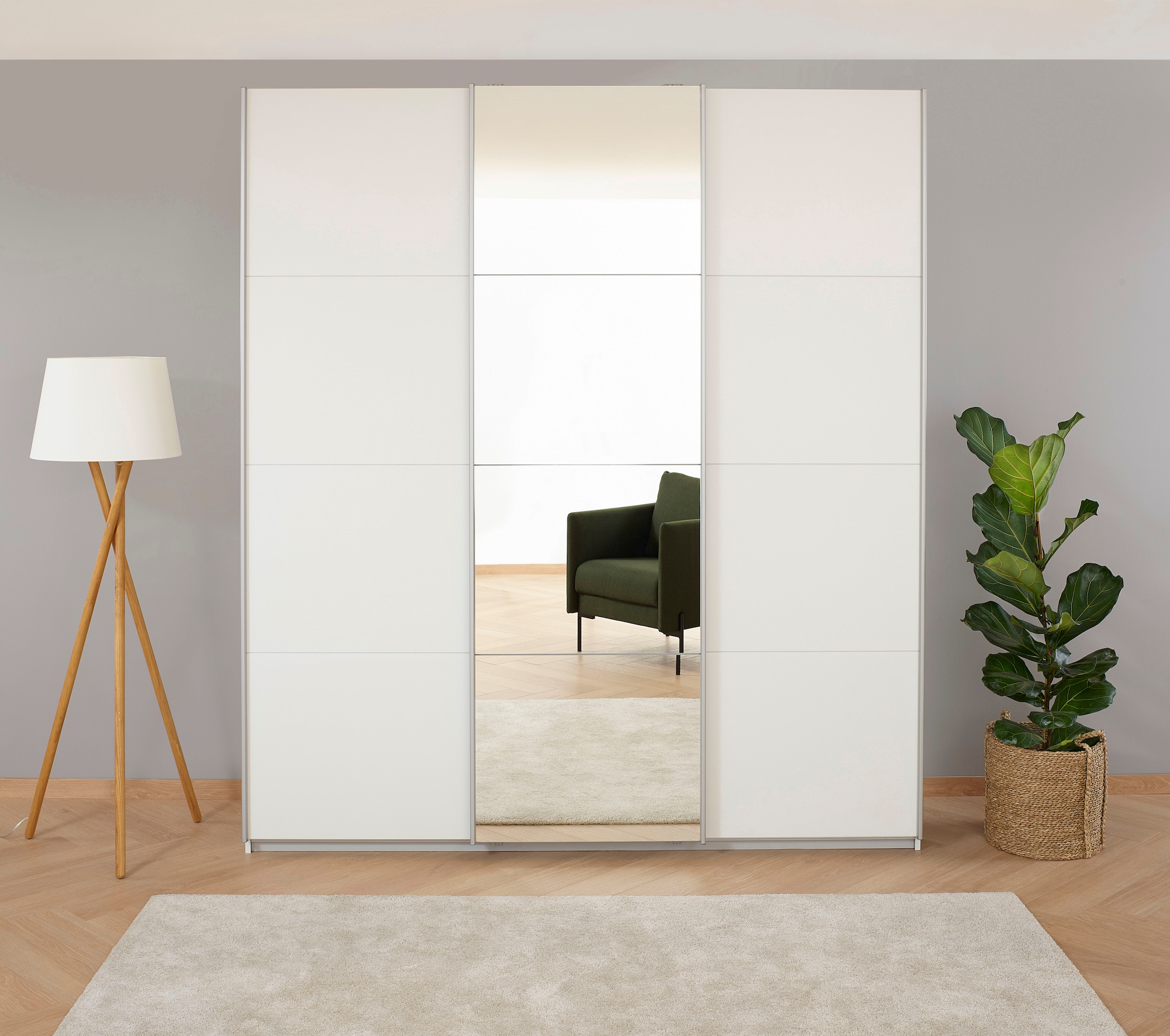 OTTO home Kleiderschrank "Mehrzweckschrank Aktenschrank Möbel Mietswohnung Schlafzimmer KOLUNA" 3 Ausstattungen BASIC/CLASSIC/PREMIUM (inkl. SOFT-CLOSE-FUNKTION), Breiten 203/271/315/360 cm Höhen 210/229 cm MADE IN GERMANY