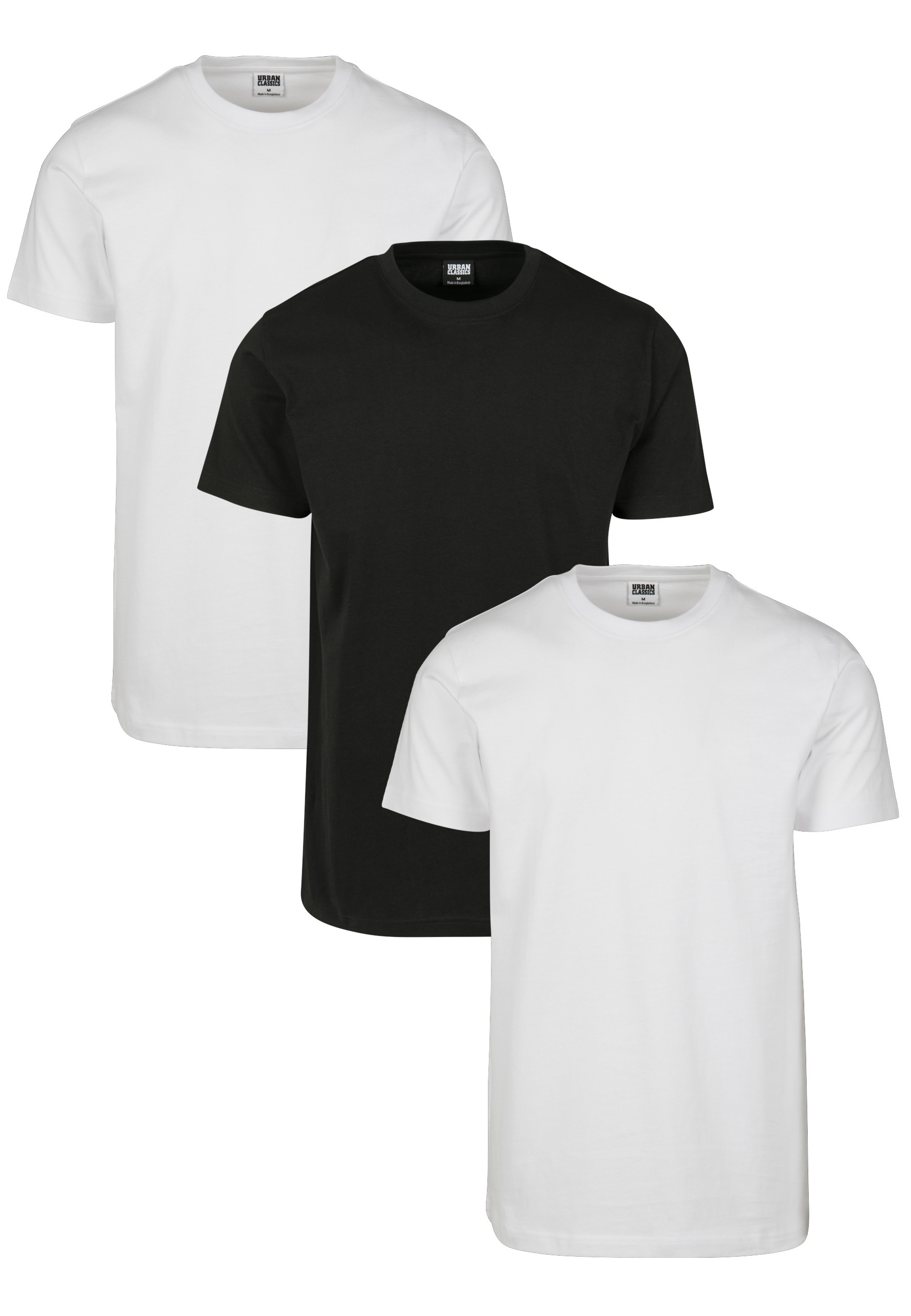 URBAN CLASSICS T-Shirt "Urban Classics Herren Basic Tee 3-Pack" 1 Stk.