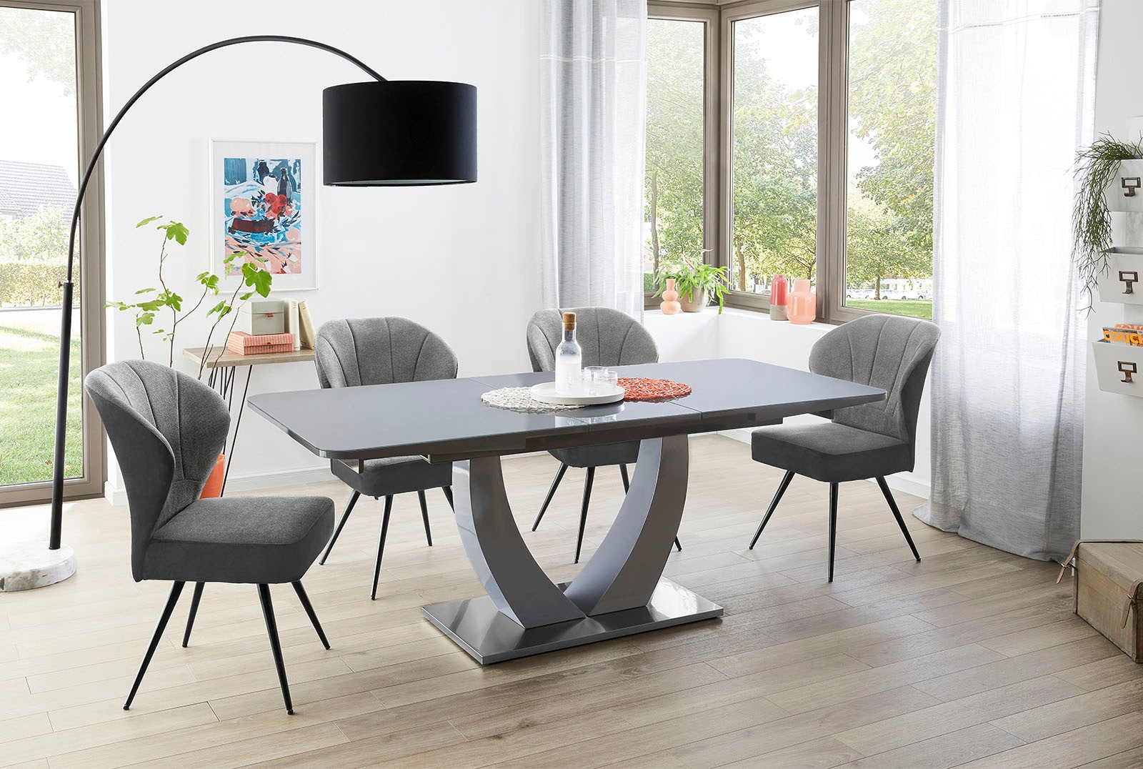 Jockenhöfer Gruppe Freischwinger "Oder" (Set) 4 Stk.mit Taschenfederkenpols günstig online kaufen