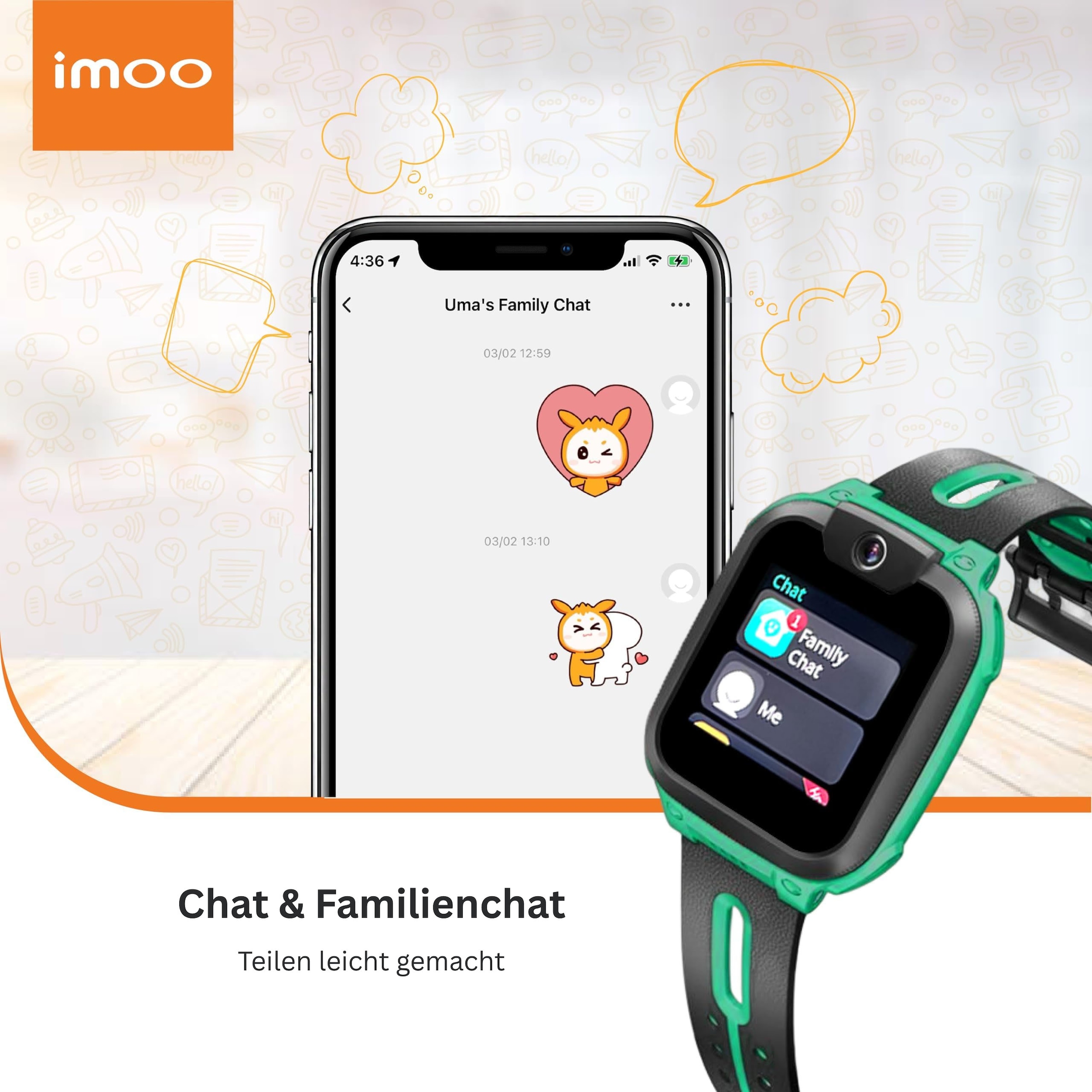 Imoo Smartwatch »Watch Phone Z1 Kinder« (3,3 cm / 1,3 ″) Mocor OS