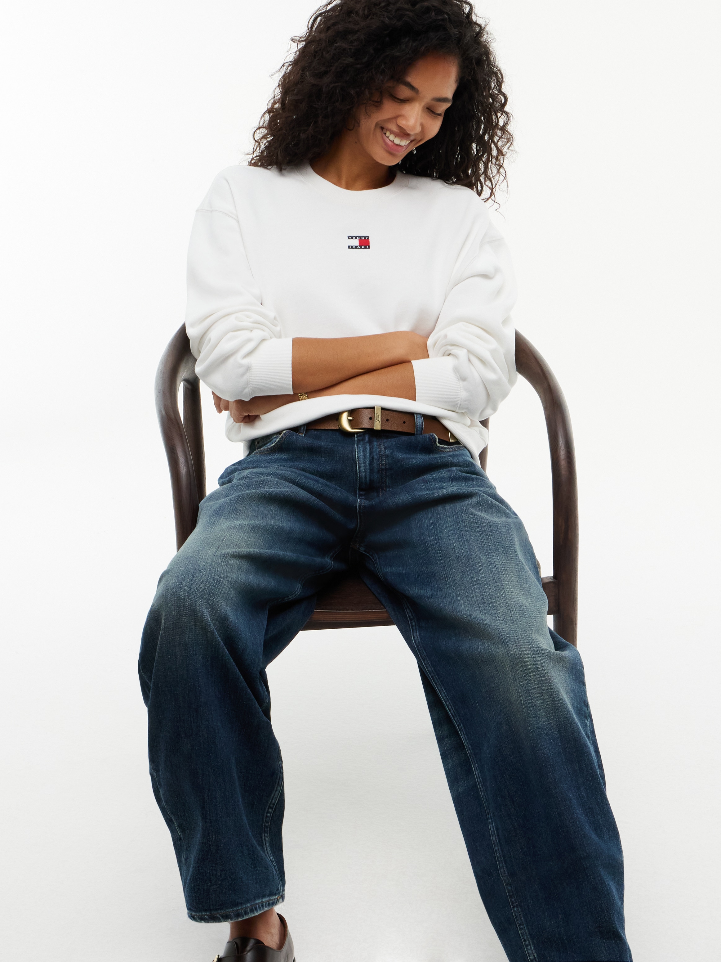 Tommy Jeans Loose-fit-Jeans »JEANIE BALLOON DJ5152« Baumwollmischung, loose fit