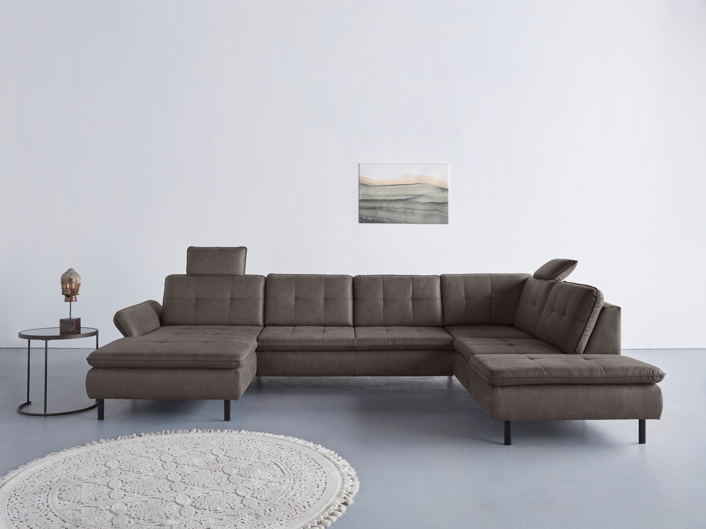 Home affaire "Birkholm U-Form" Armlehnverstellung, auch in Easy Clean Bezug günstig online kaufen