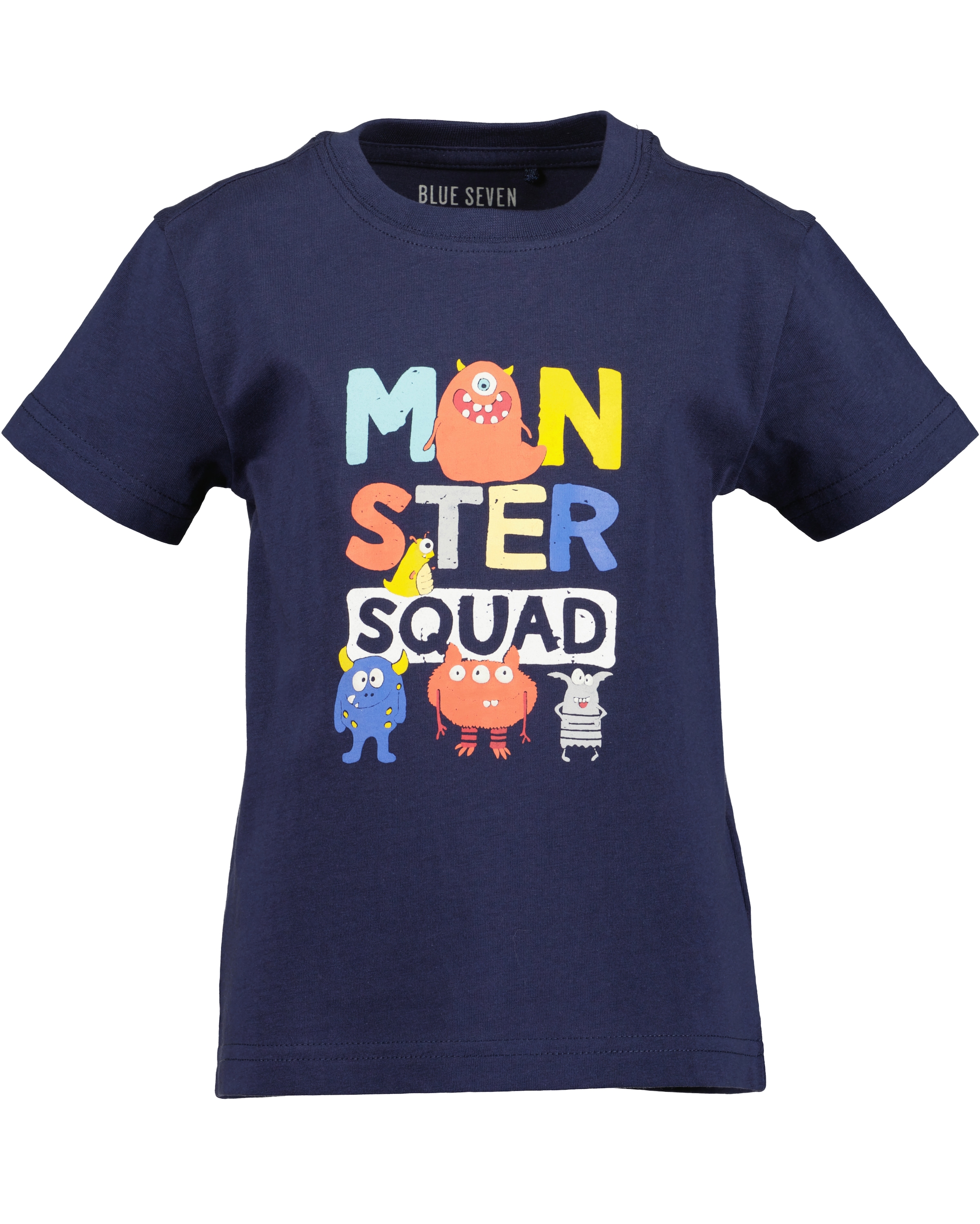 Blue Seven T-Shirt mit kurzem Arm, mit Druck und unifarben, aus Baumwolle