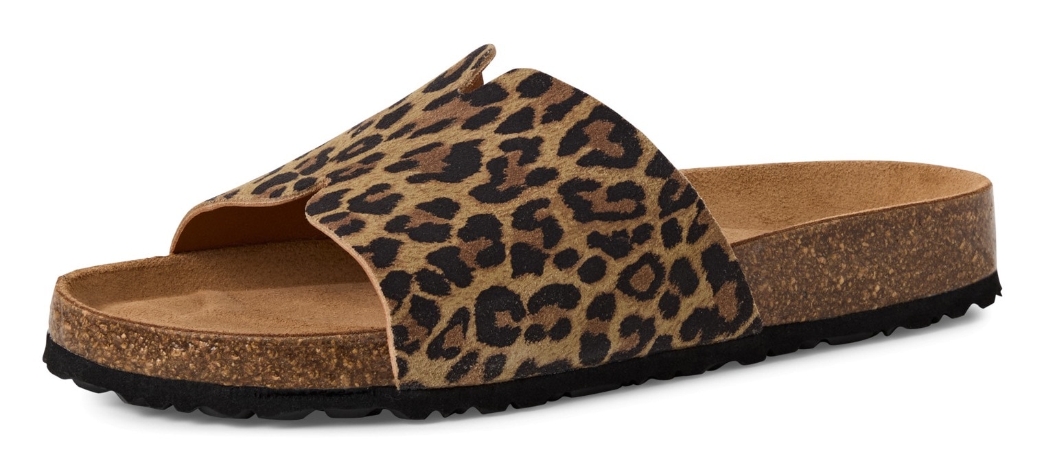 Tamaris Pantolette, Sommerschuh, Flats, Schlupfschuh mit breiter Bandage günstig online kaufen