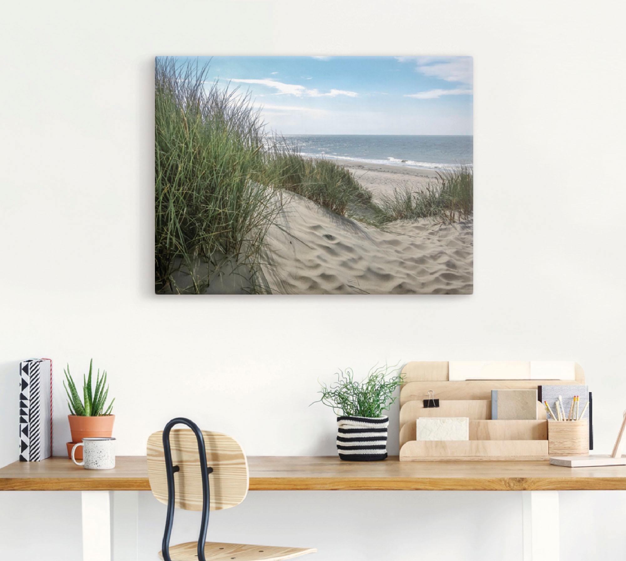 Artland Wandbild "Dünenlandschaft im Sommer an der Nordsee" Strand 1 Stk. t günstig online kaufen
