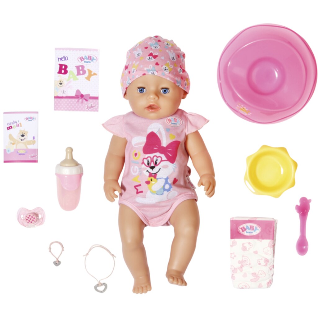 Baby Born Babypuppe »Magic Girl, 43 cm«, (Set, 13 tlg.)