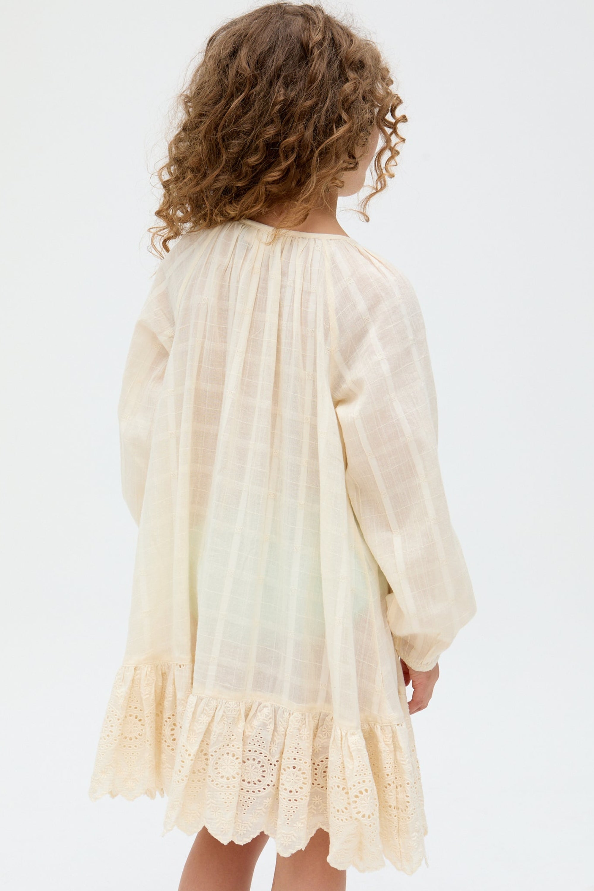 RAFFYA Minikleid »Olivia Button Down Embroidered Dress Mädchen«