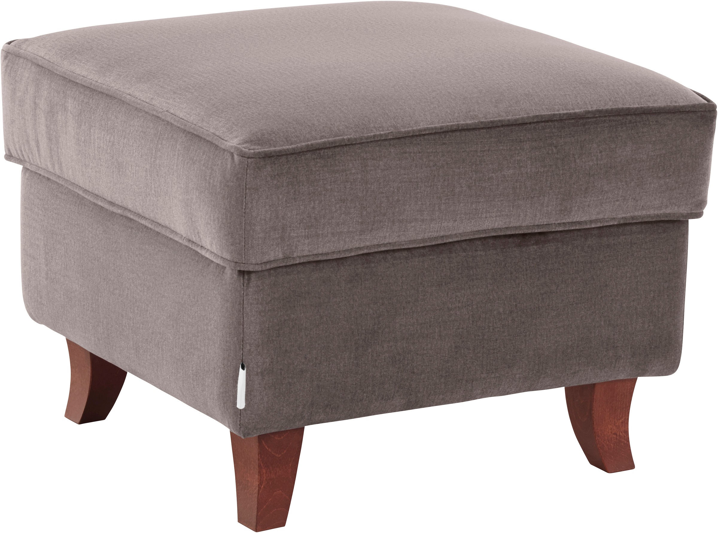 Home affaire Polsterhocker »Reims«, echte Chesterfield-Knopfheftung, Samtoptik mich changierender Optik