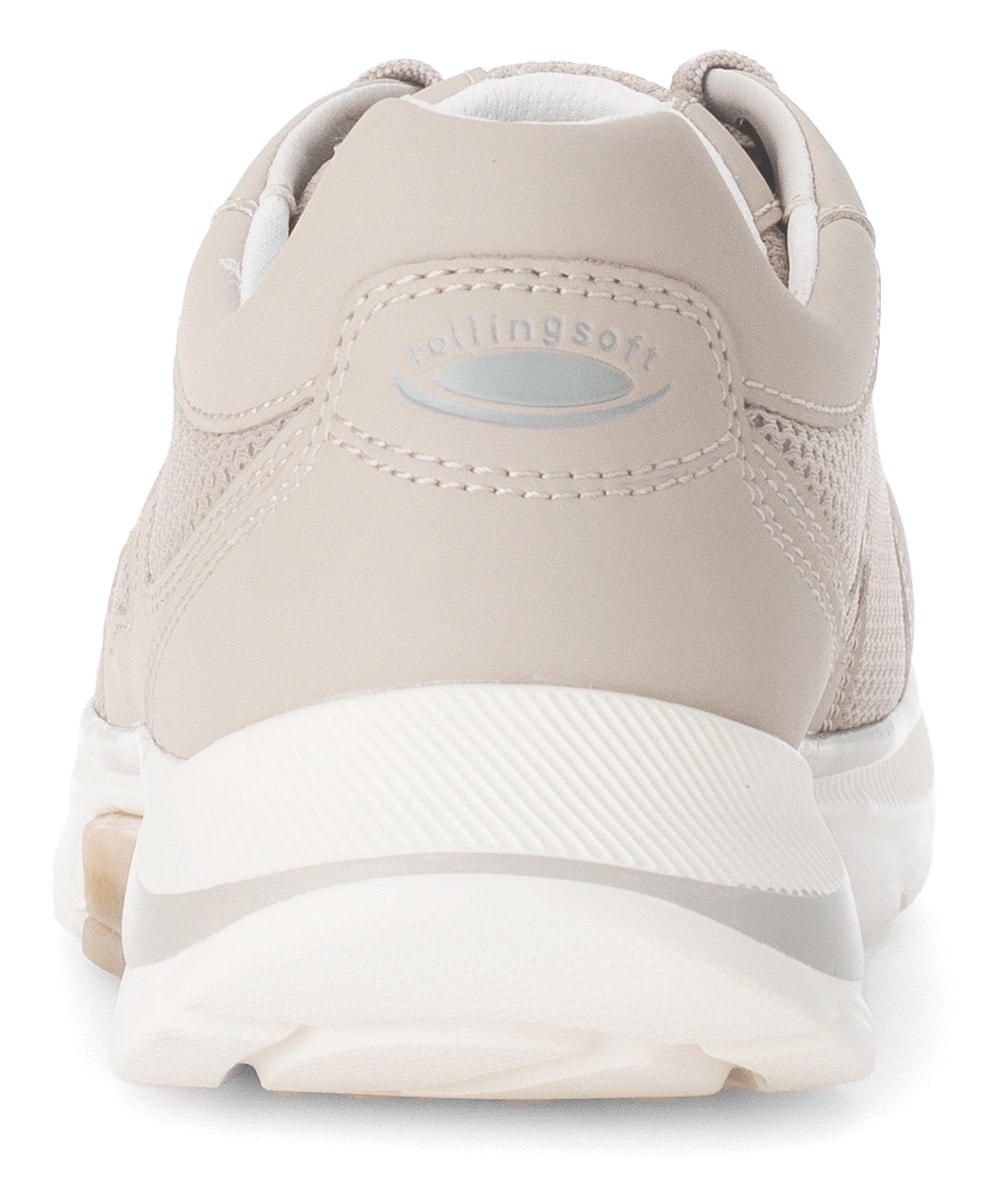 Gabor Rollingsoft Keilsneaker, Freizeitschuh, Halbschuh, Schnürschuh mit Wechselfußbett