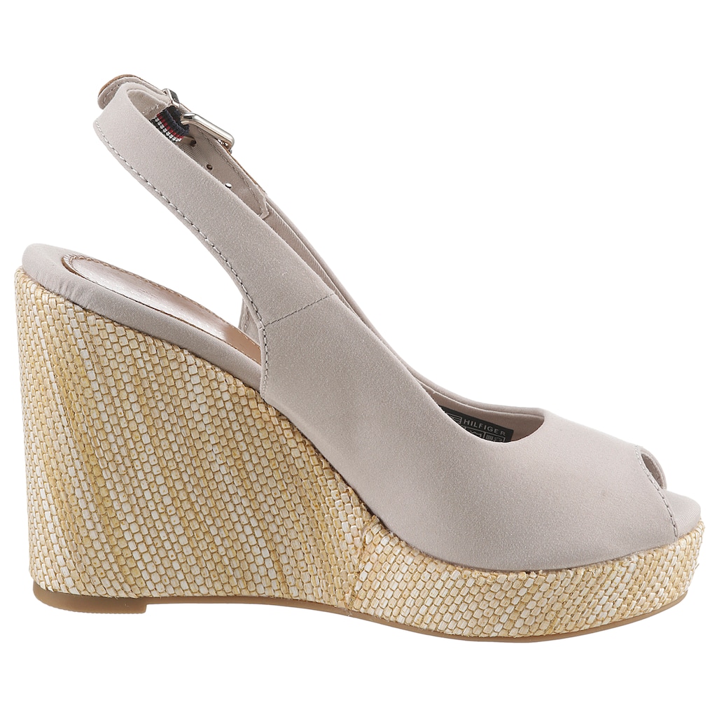 Tommy Hilfiger Keilsandalette »ICONIC ELENA SLING BACK WEDGE«