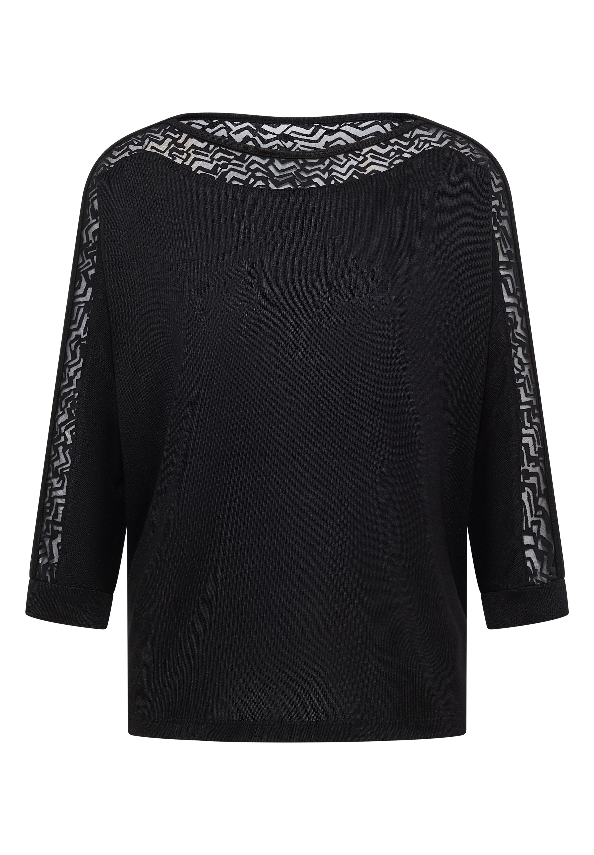 Cecil 3/4-Arm-Shirt mit Mesh-Details