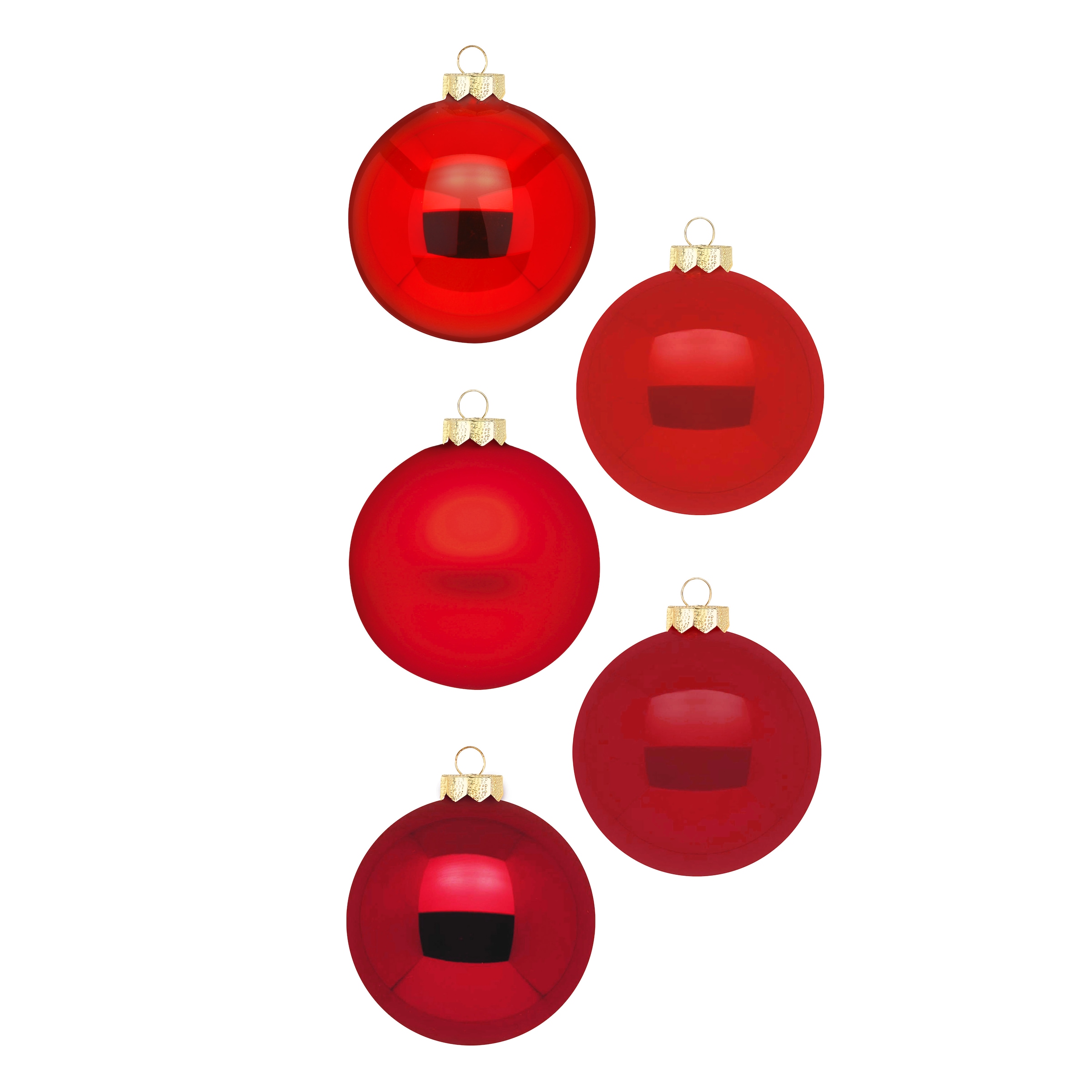 MAGIC by Inge Weihnachtsbaumkugel, aus Glas, 44 Kugeln 4-6 cm, 1 Spitze, mit 50 Aufhängern