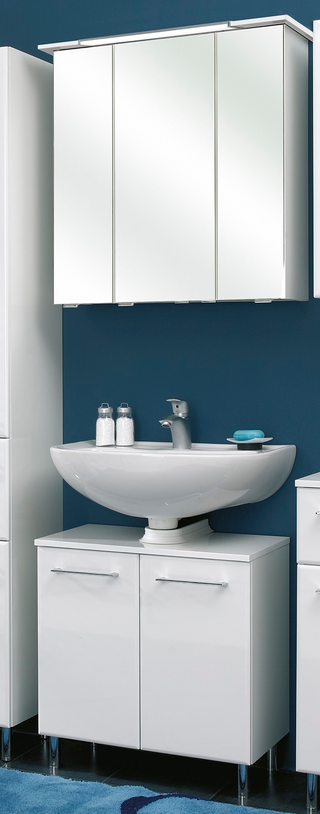 Saphir Badmöbel-Set "Quickset 376 2-teilig, Waschbeckenunterschrank und LED günstig online kaufen
