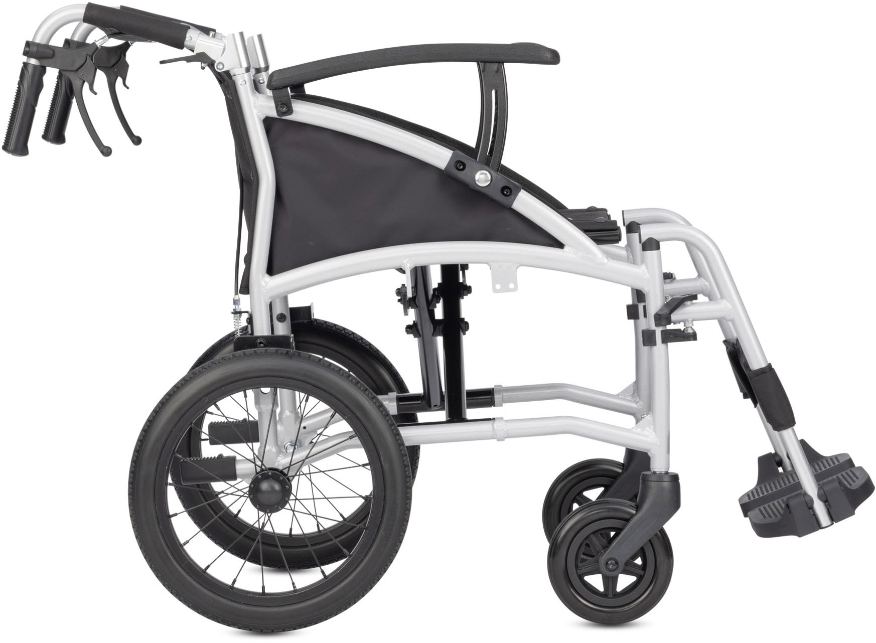 Bischoff & Bischoff Transportrollstuhl »Vida 13"«, Die perfekte Wahl für Reisen und Mobilität unterwegs, nur 10 kg