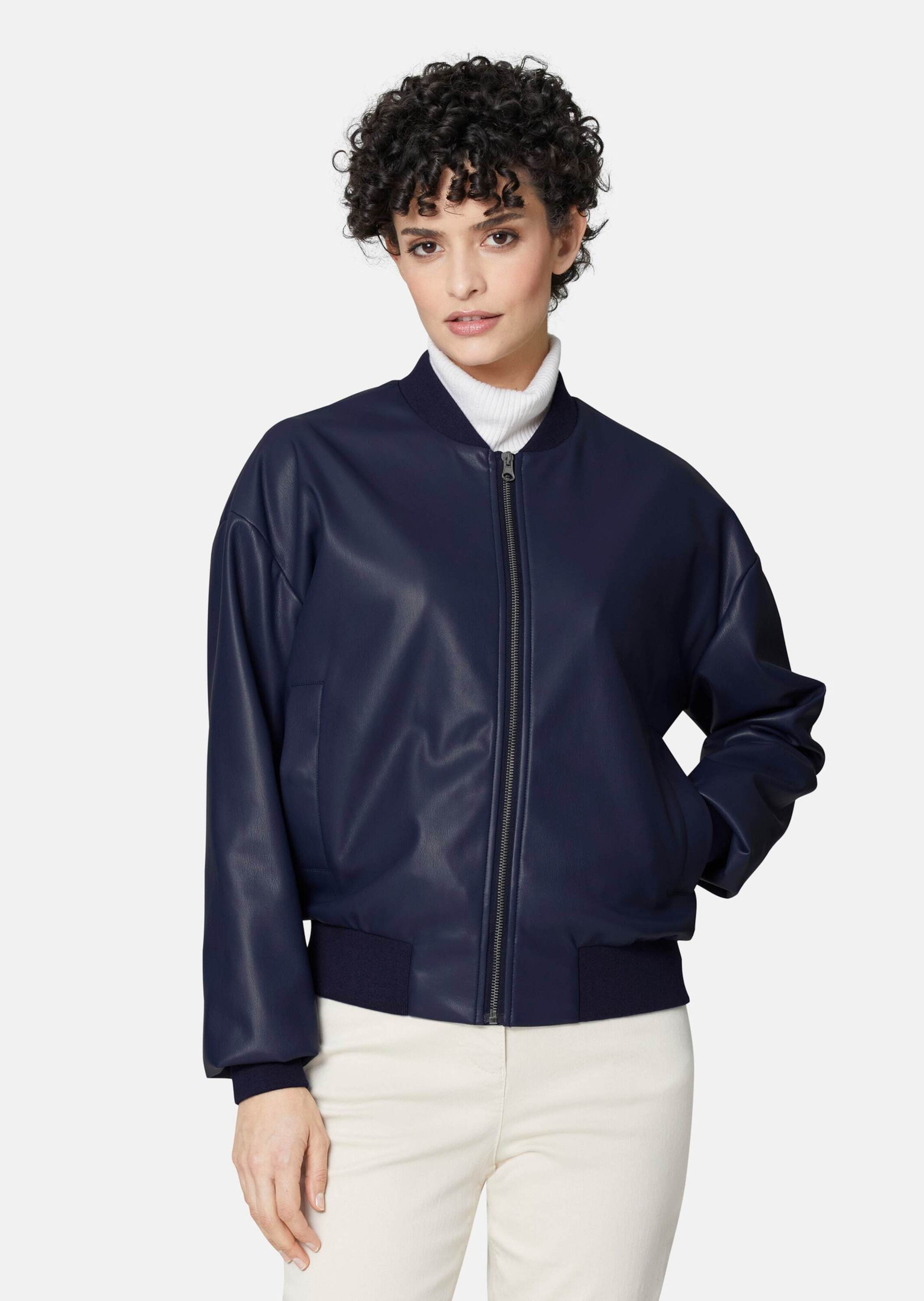 MADELEINE Outdoorjacke »Jacke Bomberjacke in cooler Leder-Optik«