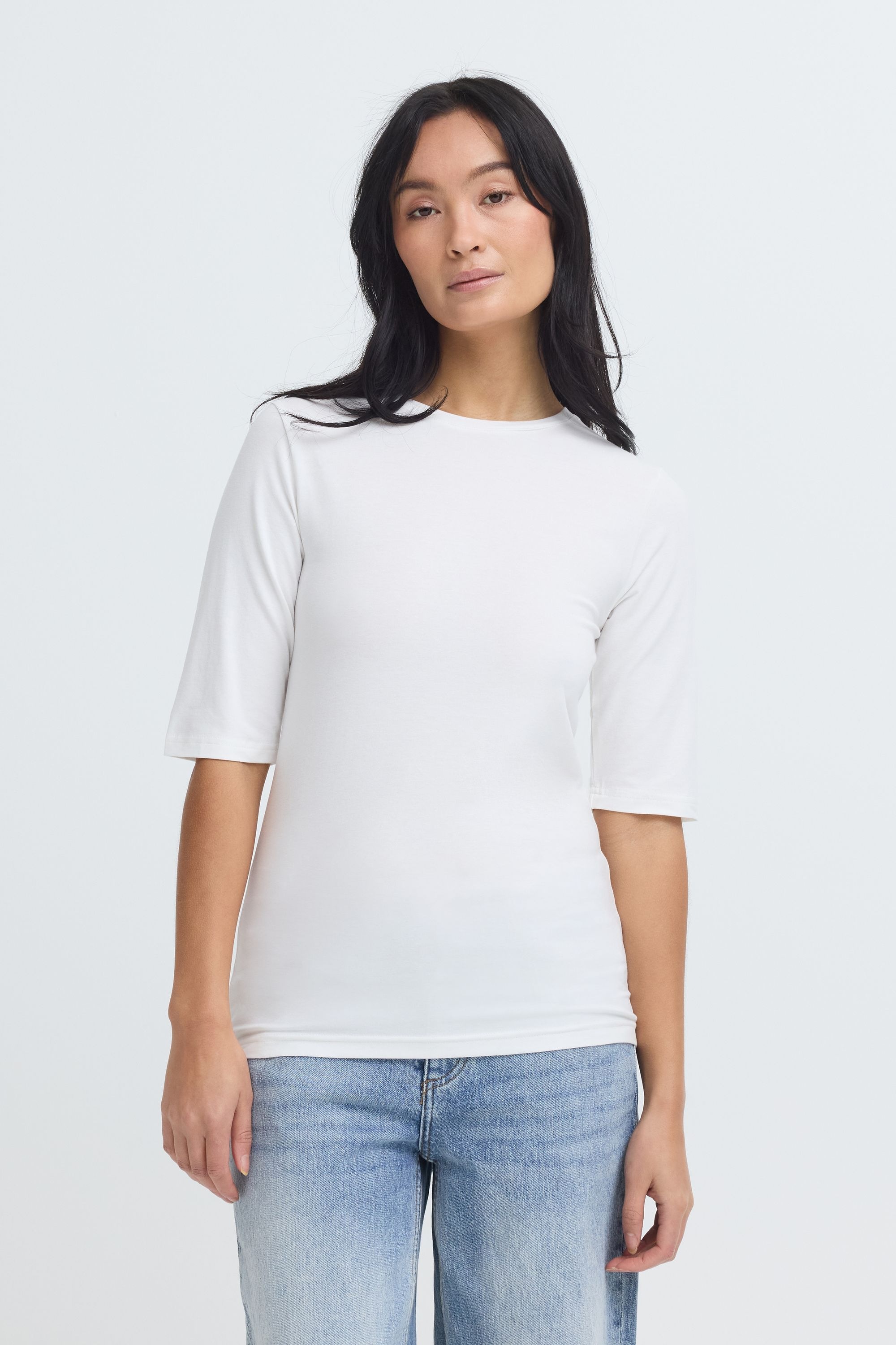 OXMO Rundhalsshirt OXNPubby Women's T-Shirt White Size S 5
